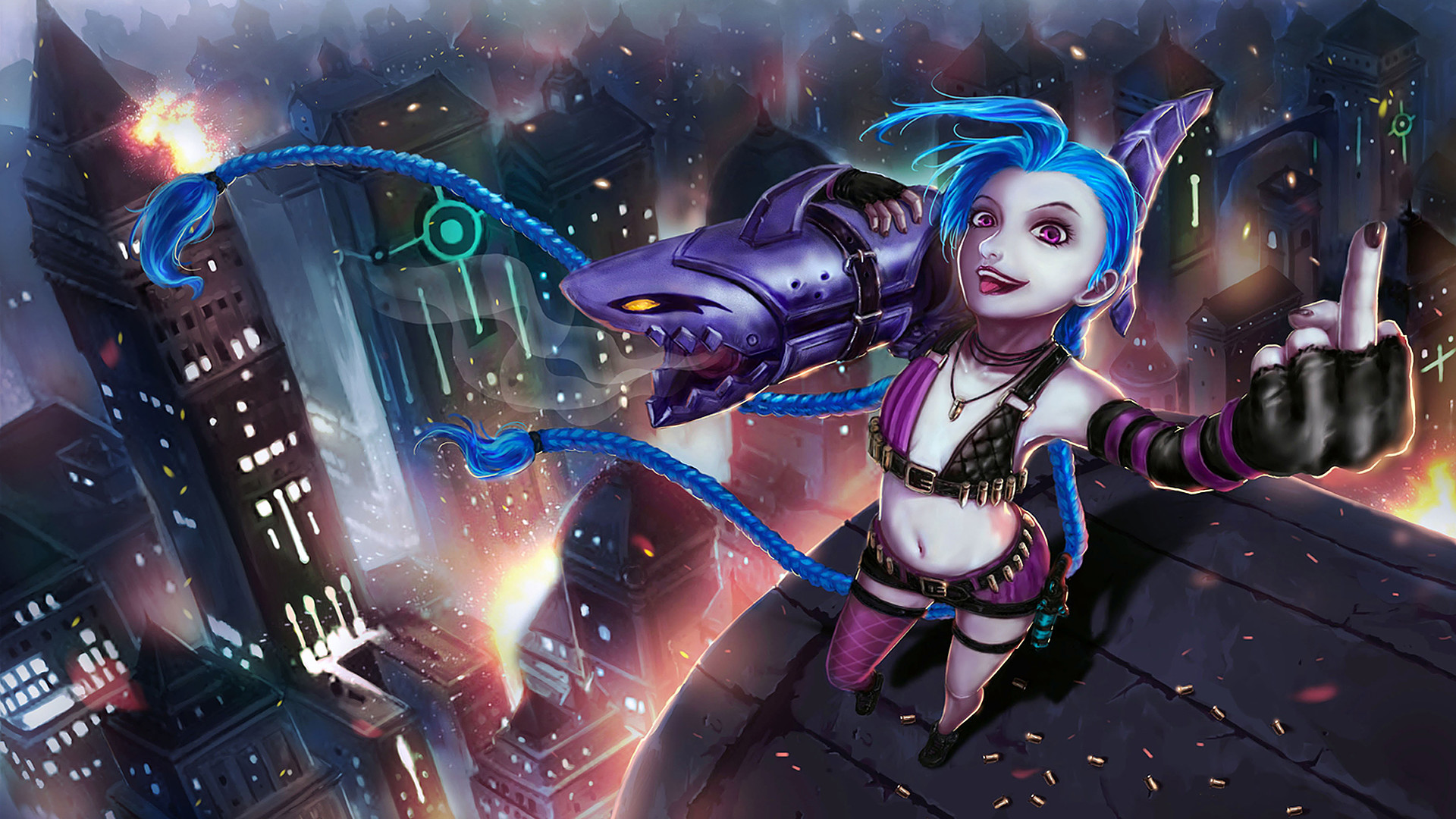 1920x1080 League Of Legends Jinx Wallpapers Full Hd Is Cool Wallpapers