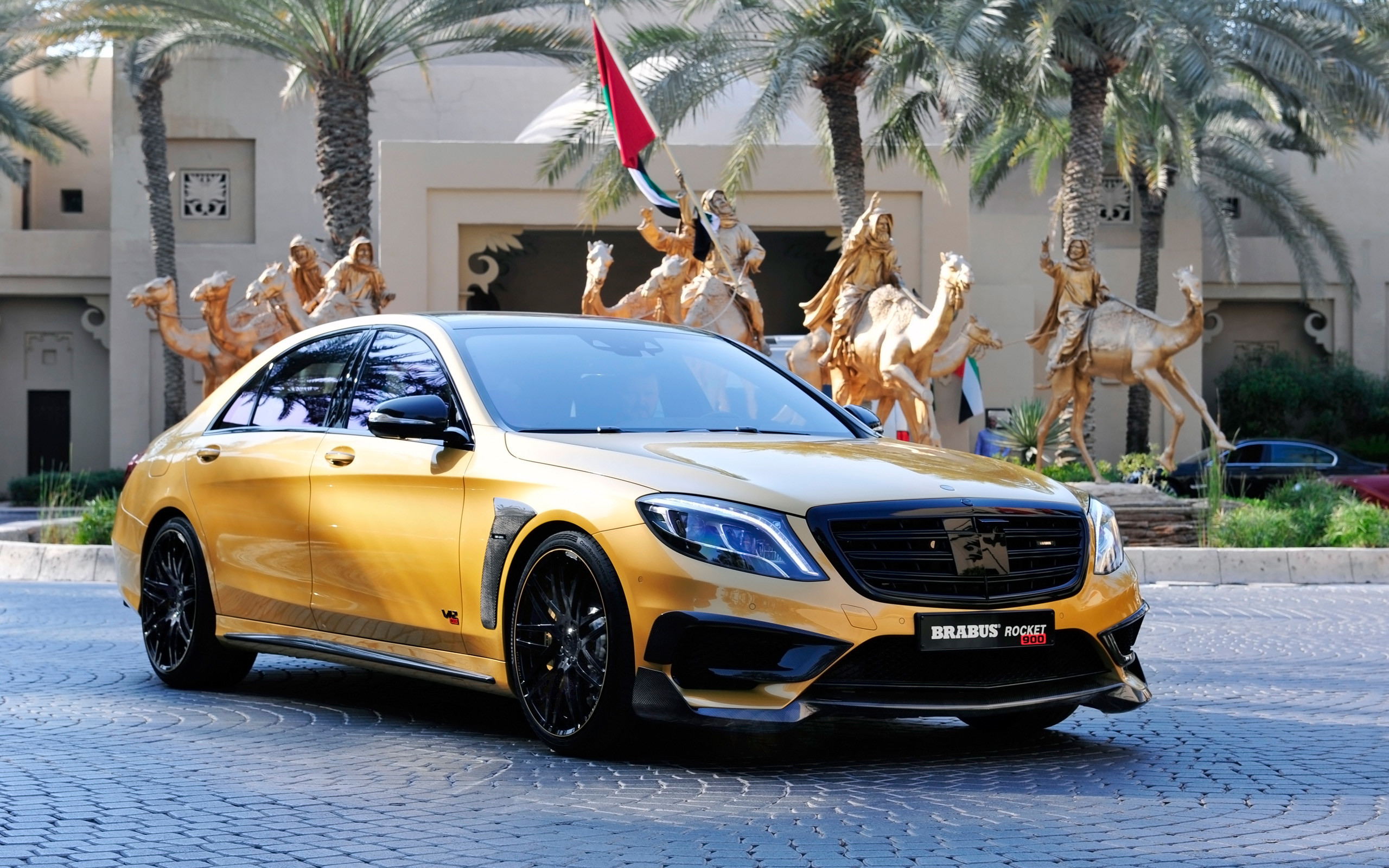 2560x1600 Brabus Mercedes Benz S65 Rocket 900 Desert Gold