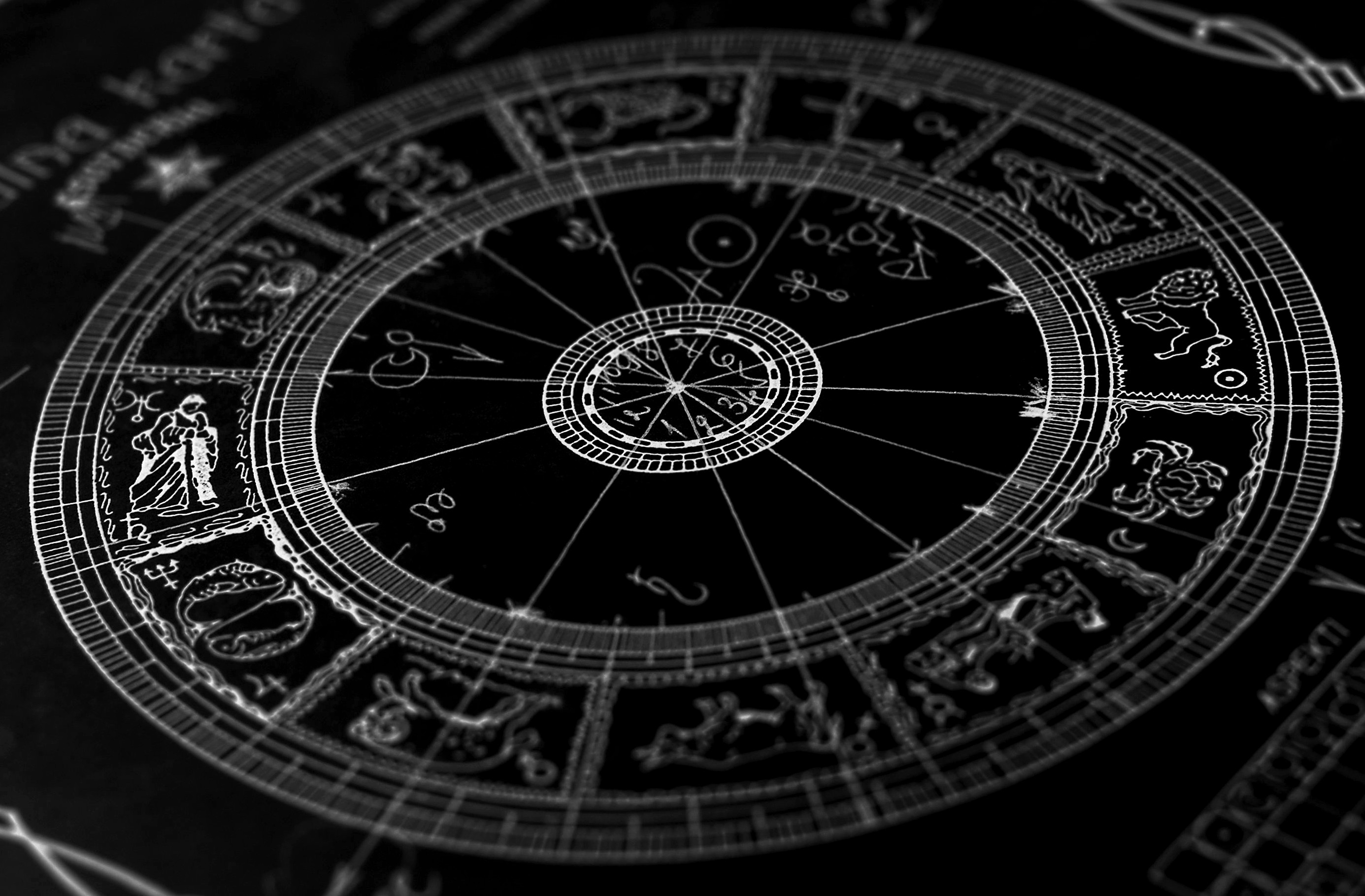 2771x1820 Signs of the Zodiac, a beautiful picture on a black background