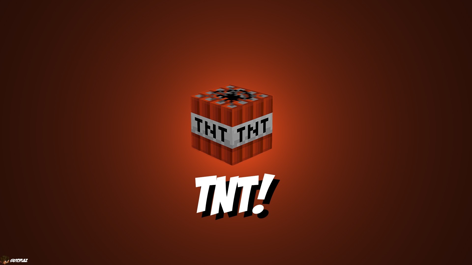 1920x1080 Computerspiele - Minecraft Tnt Orange Wallpaper