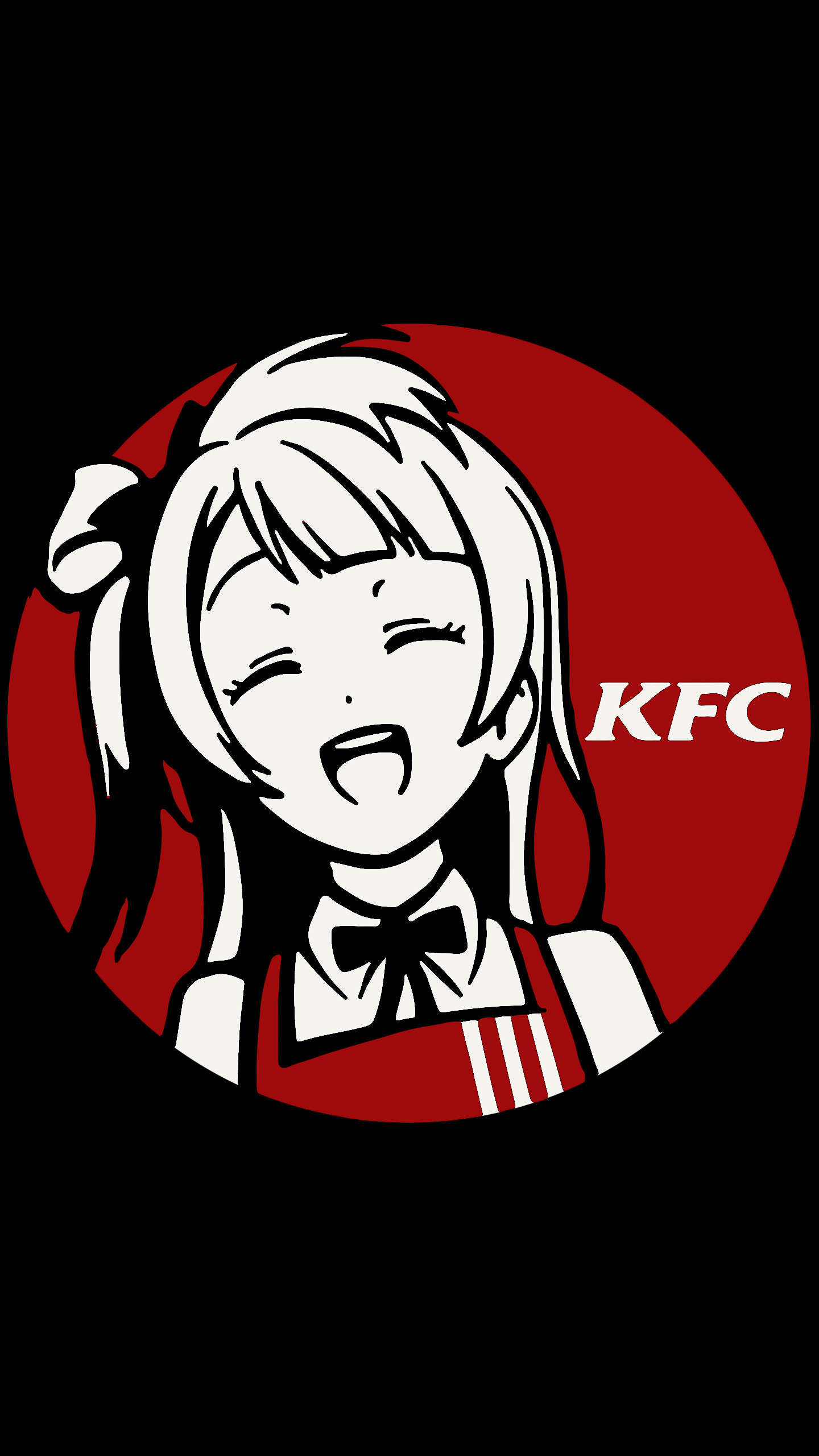 1440x2560 KFC Anime AMOLED Wallpaper 