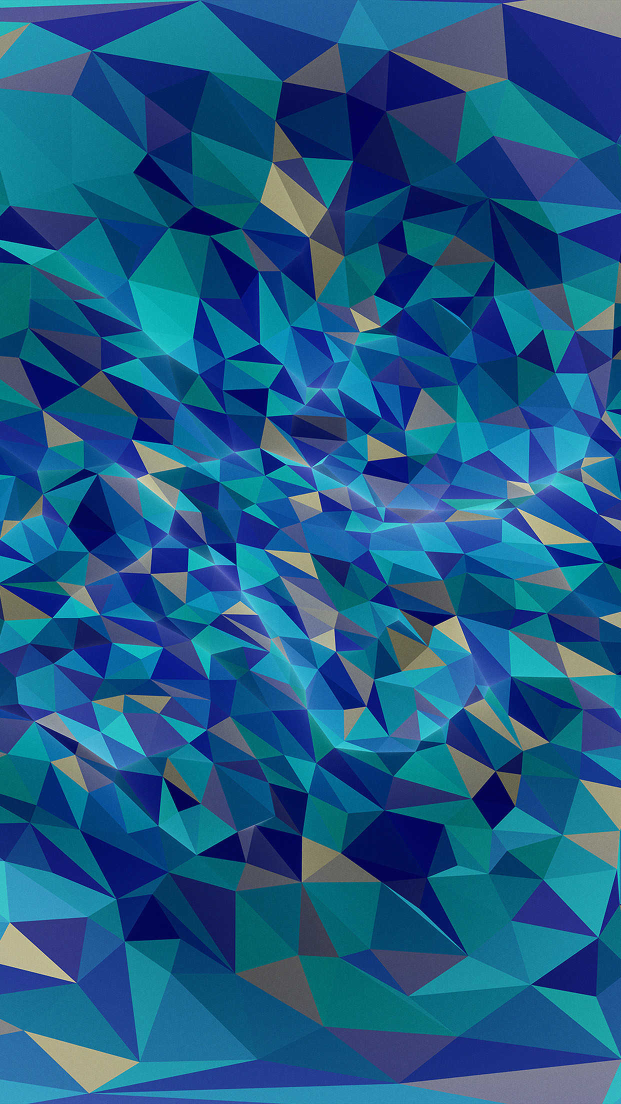 1242x2208 A geometric sea. Wallpaper