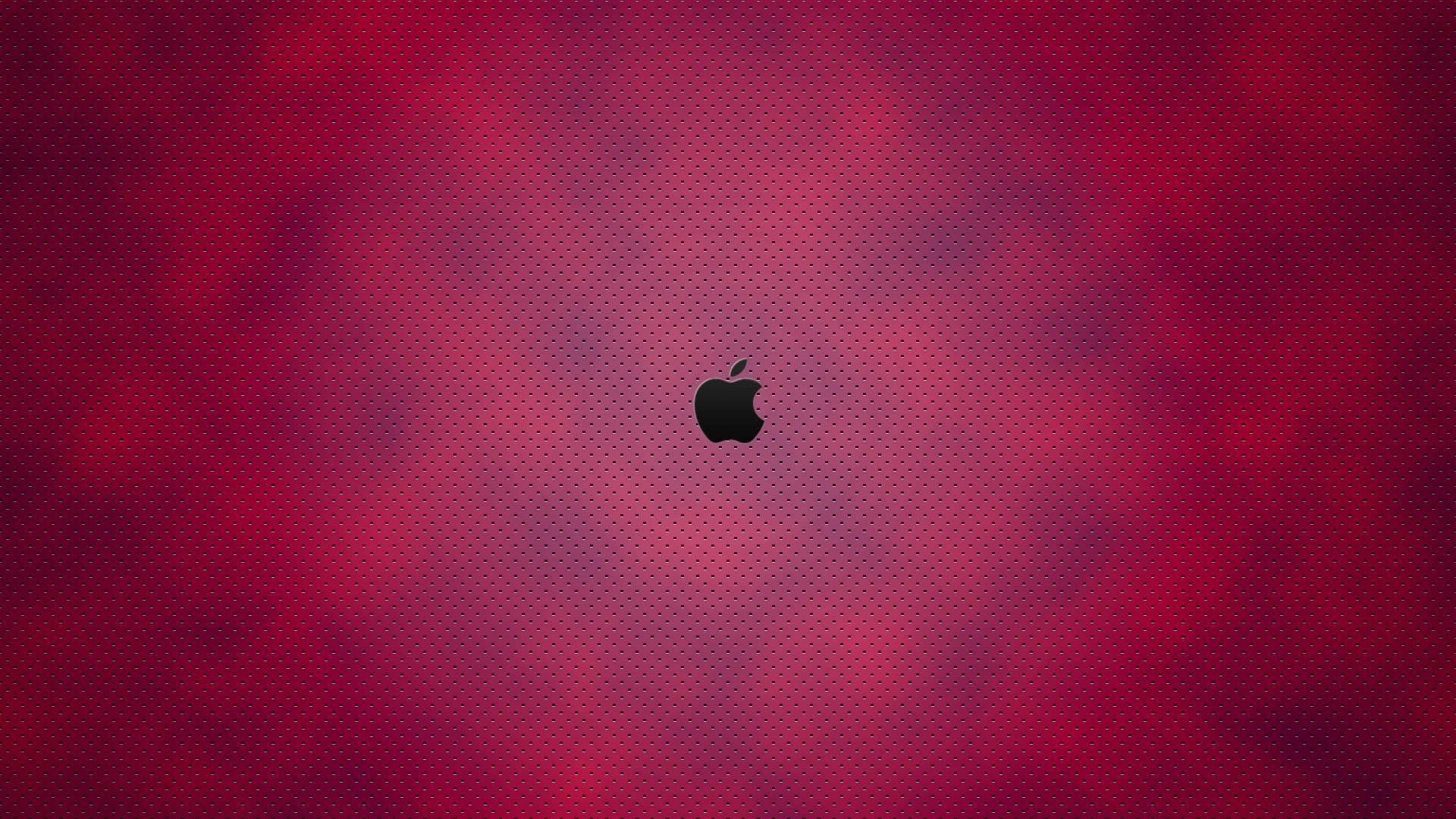 1920x1080  Wallpaper apple, mac, logo, brand, cells, bright, background