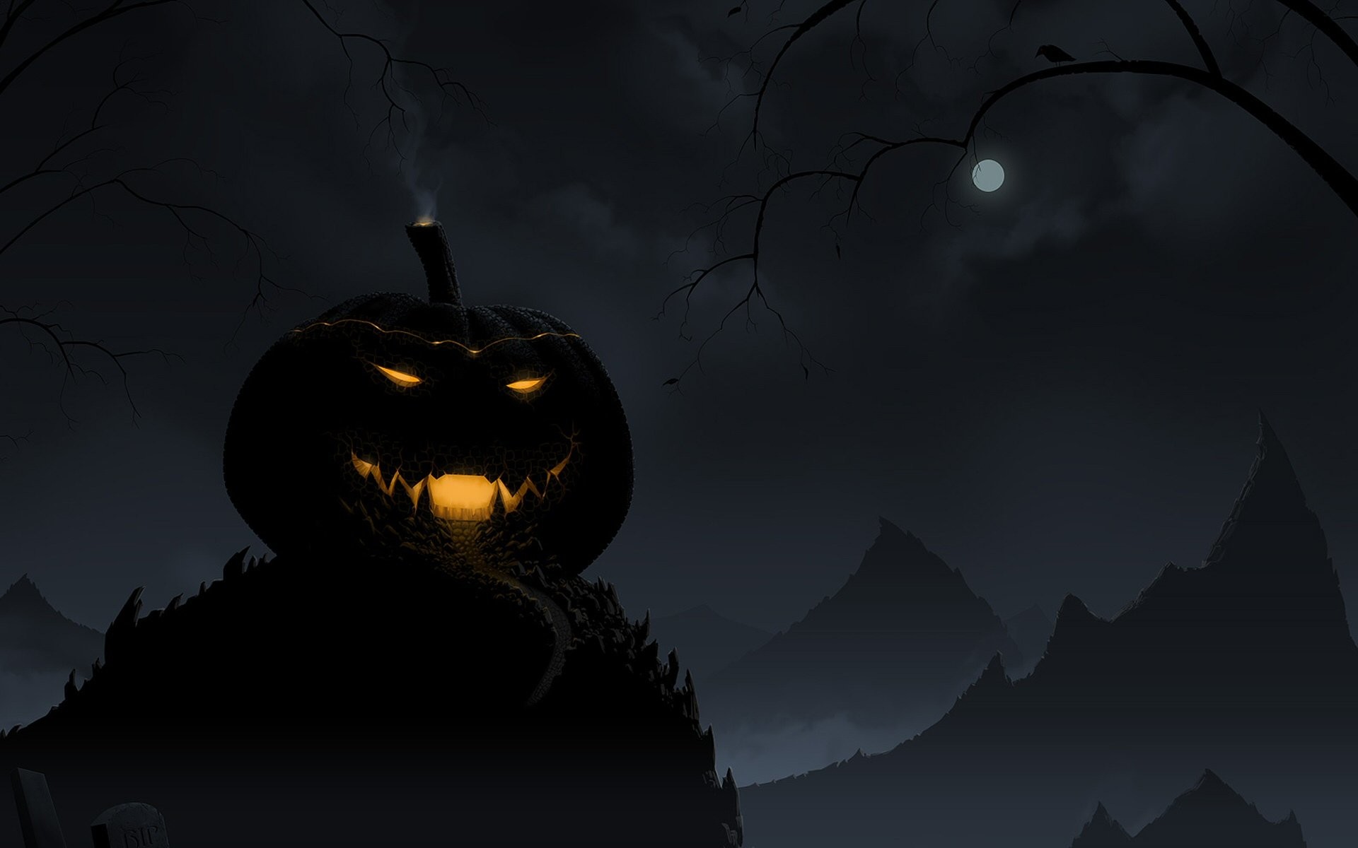 1920x1200 Spooky Halloween 435264 - WallDevil. Spooky Halloween 435264 WallDevil.  Download The Reaper Animated Wallpaper ...