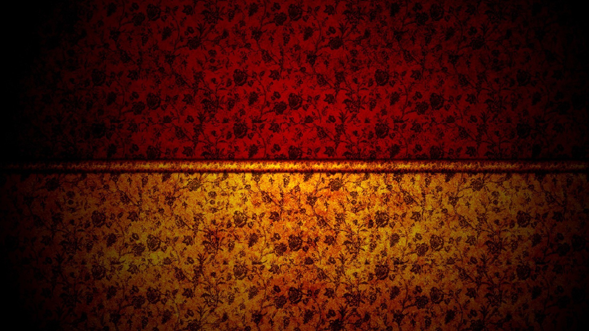 1920x1080 Dark red flowers orange grunge vector colored grungy .