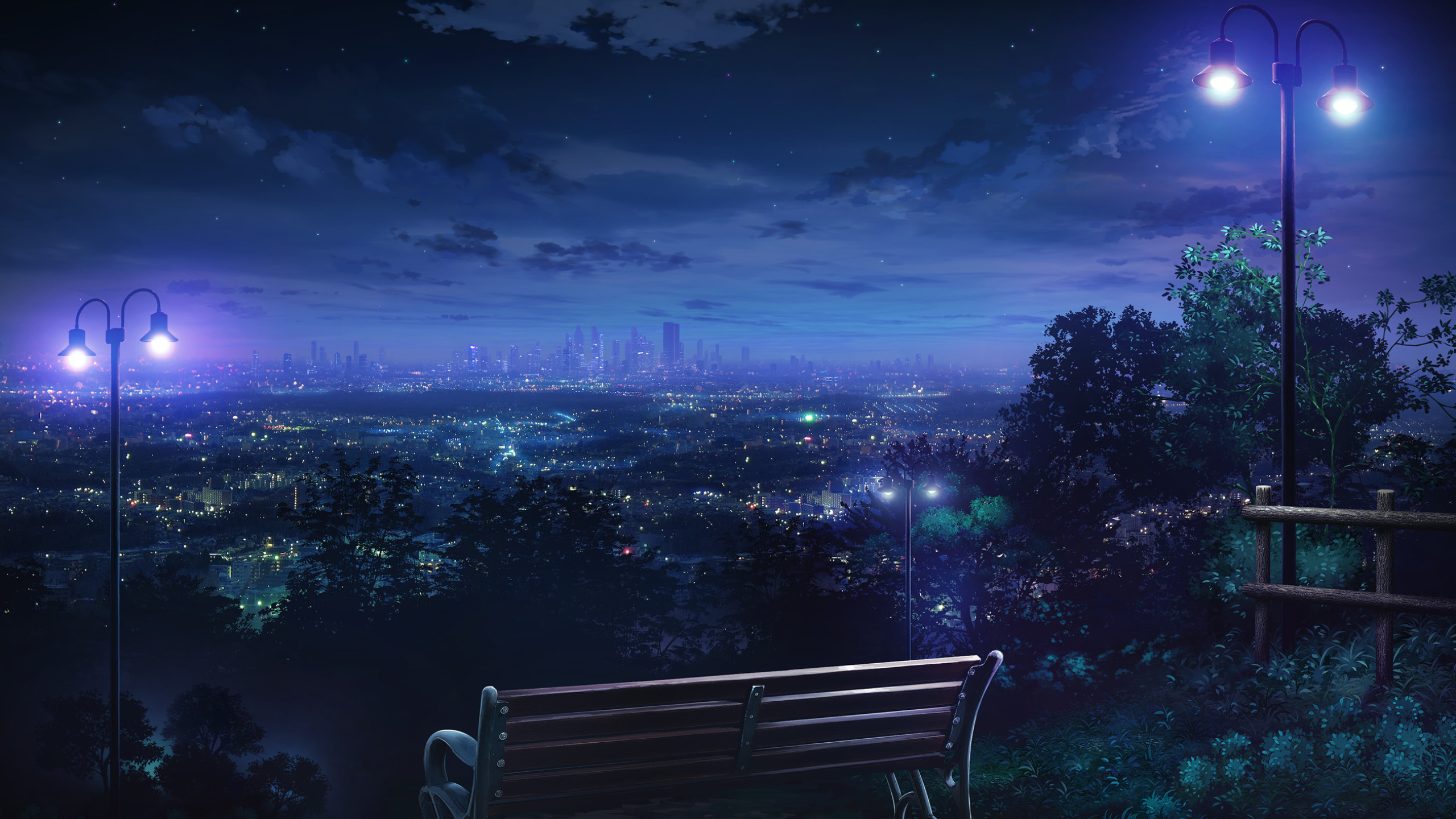2560x1440 Night City Wallpapers - Sounds of the sleeping city