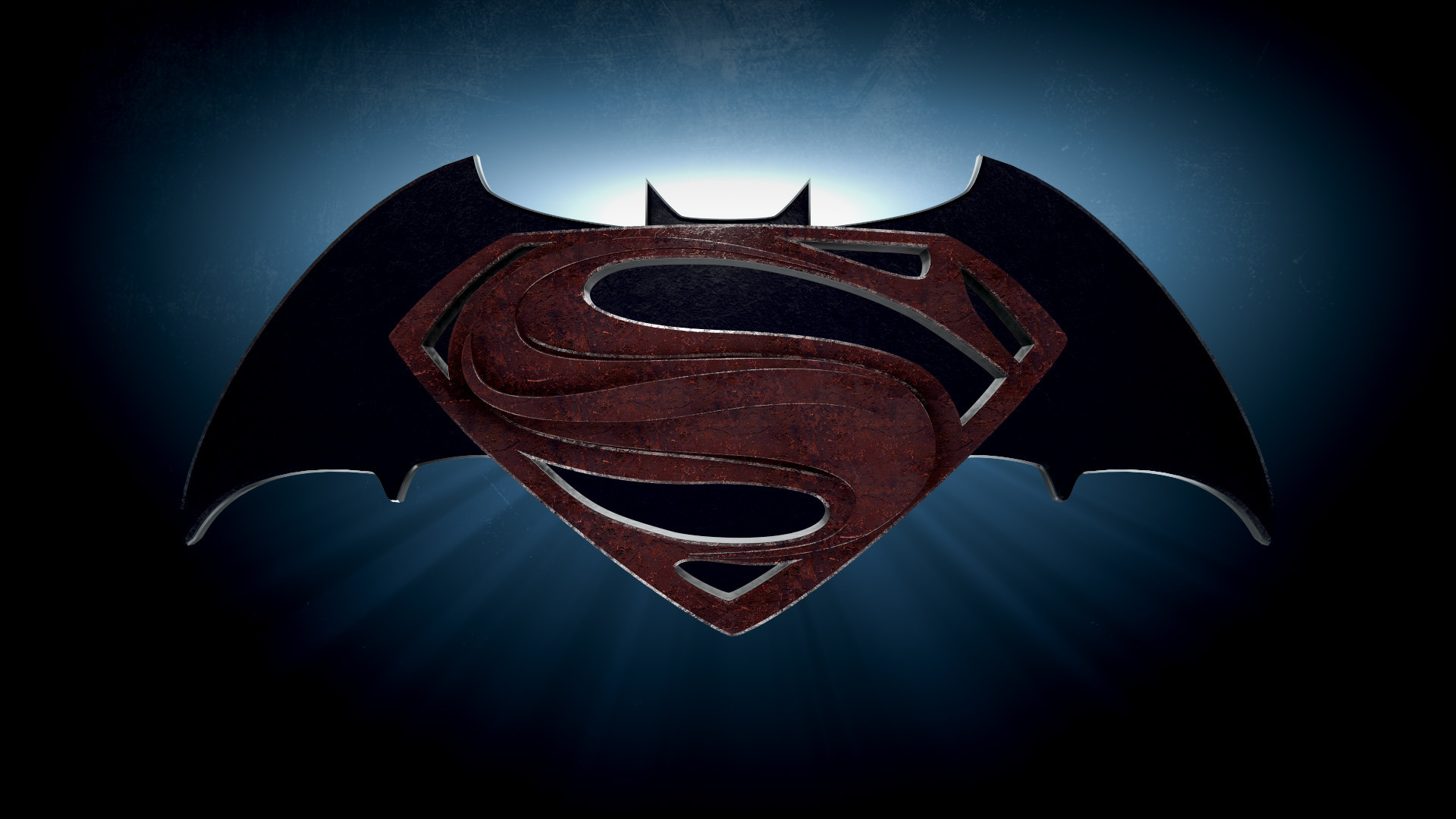 1920x1080 Superman Batman Logo Desktop Wallpaper