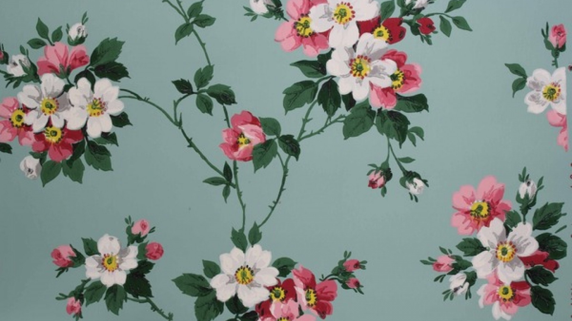 1920x1080 vintage flower wallpaper