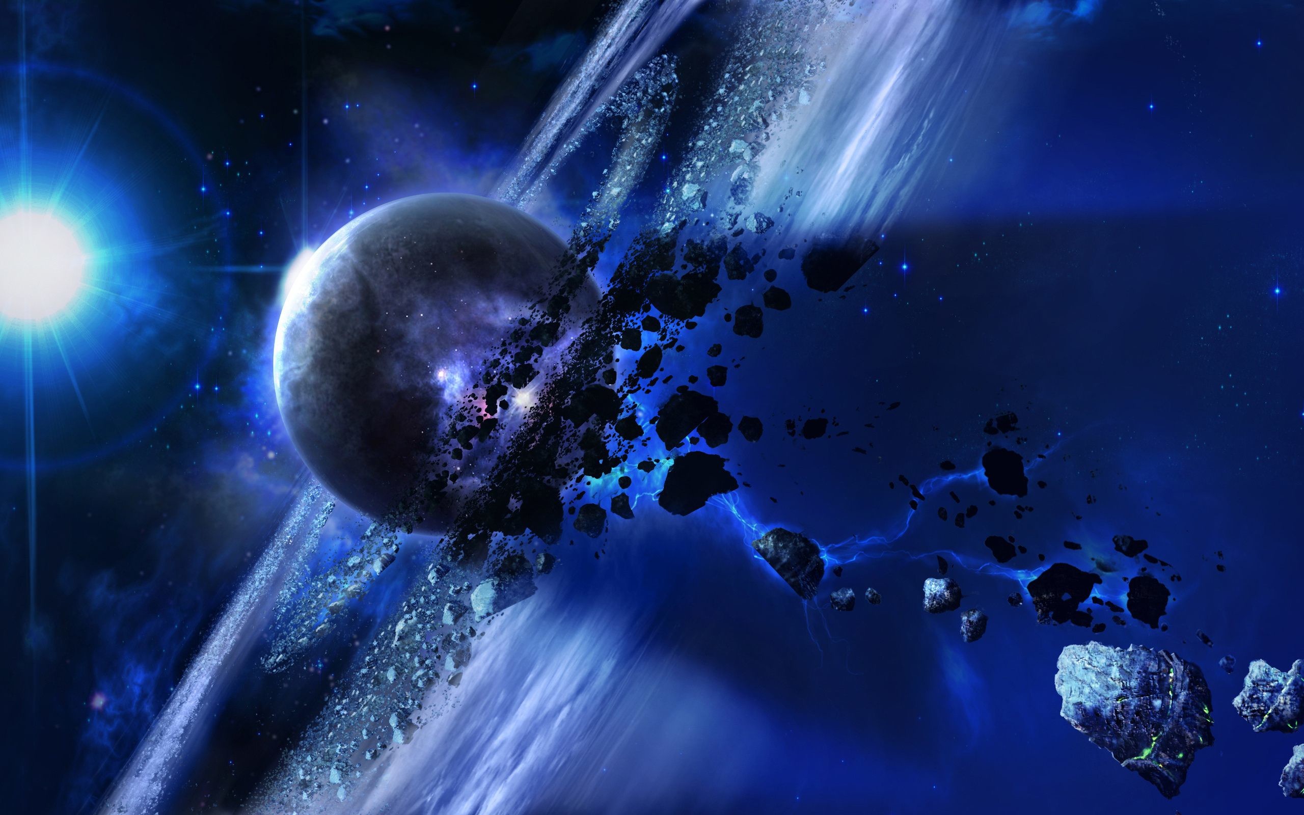 2560x1600 Meteorites Cosmos Sci Fi Wallpaper