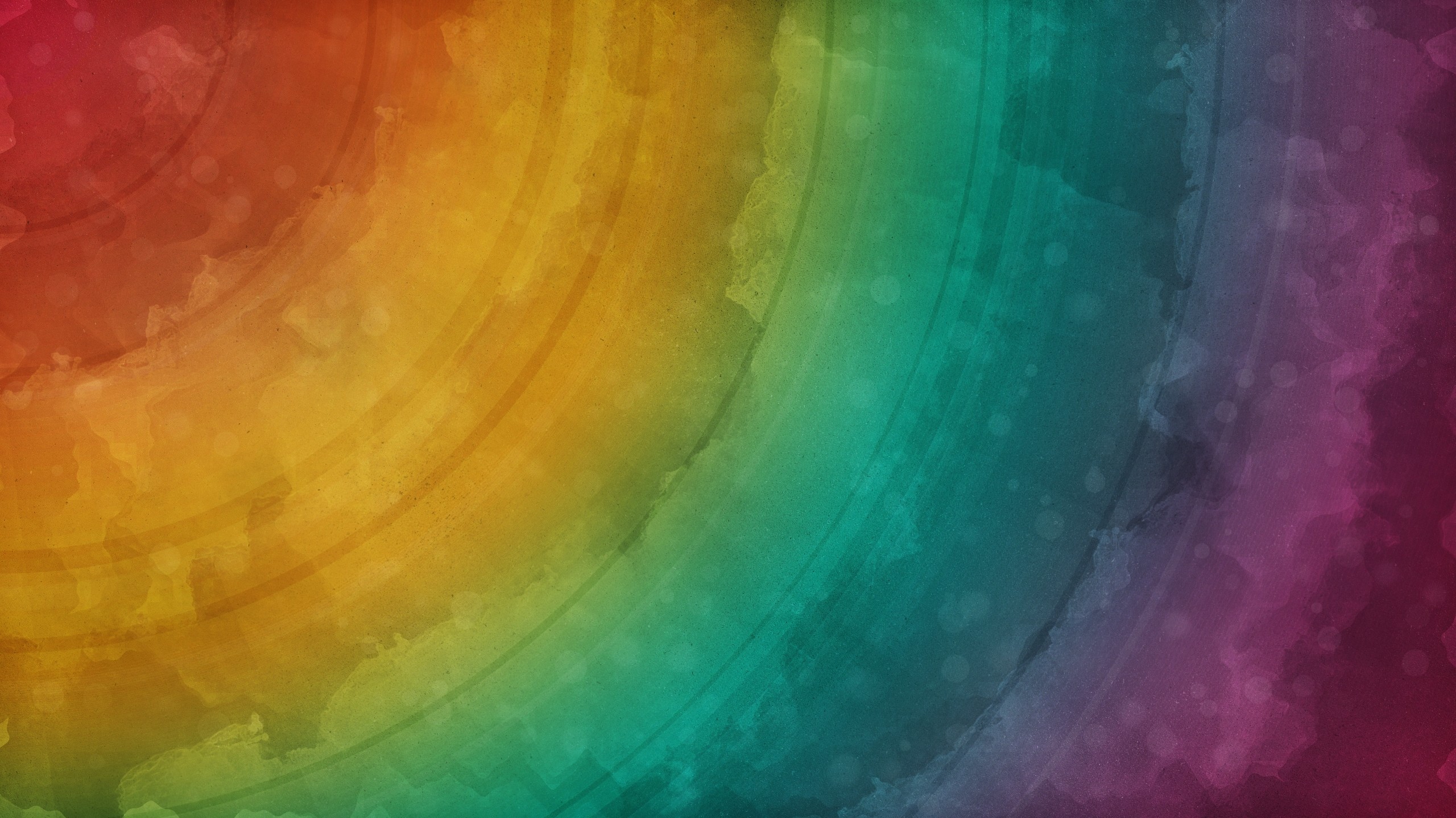 2560x1440 Rainbow Colored Circles Abstract Mac wallpaper