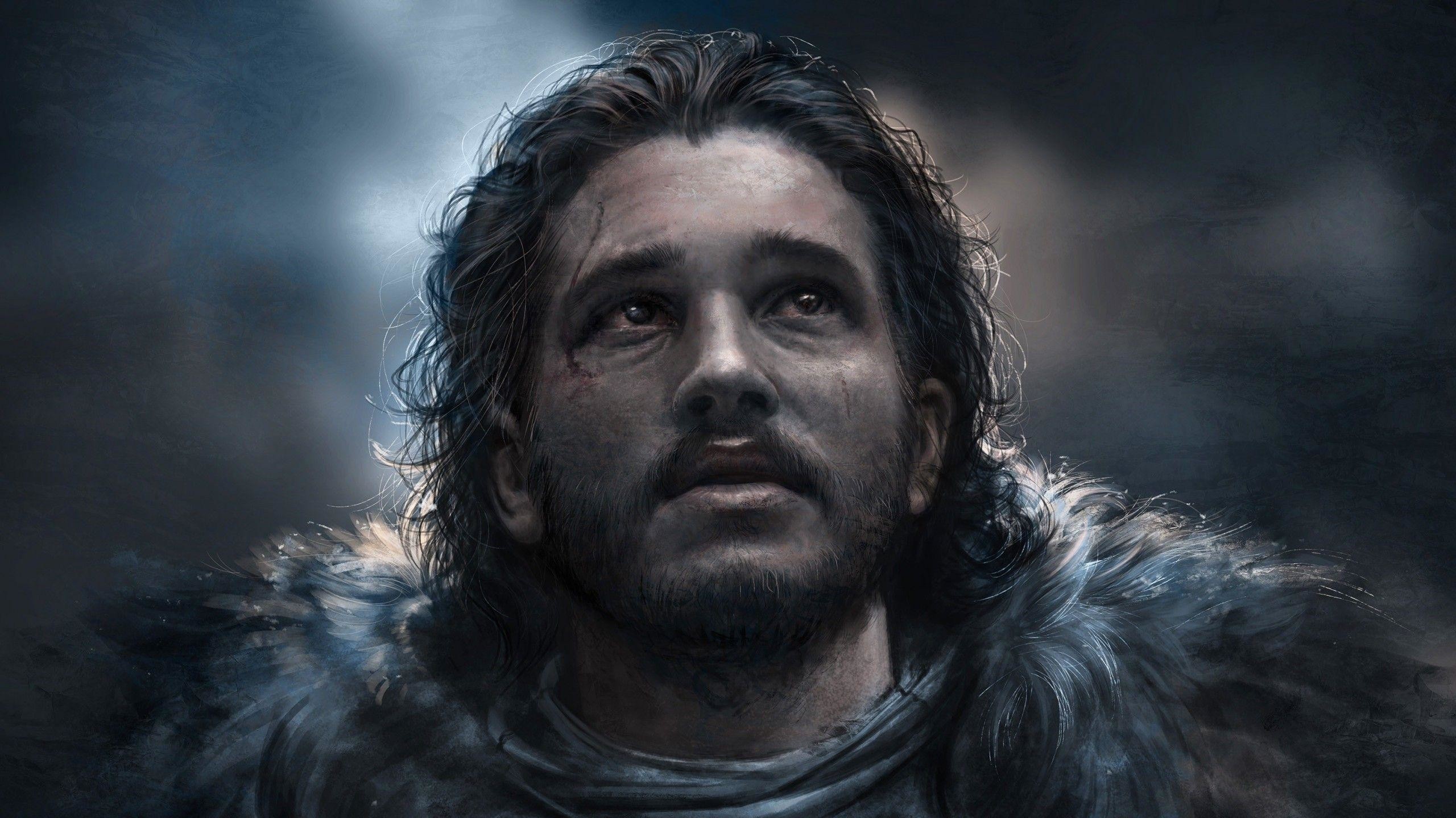 2560x1440 Download  Jon Snow, Painting, Game Of Thrones Wallpapers .