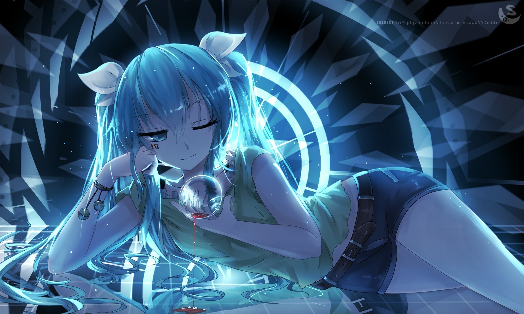 2000x1200 anime, Anime Girls, Hatsune Miku, Vocaloid Wallpapers HD / Desktop and  Mobile Backgrounds