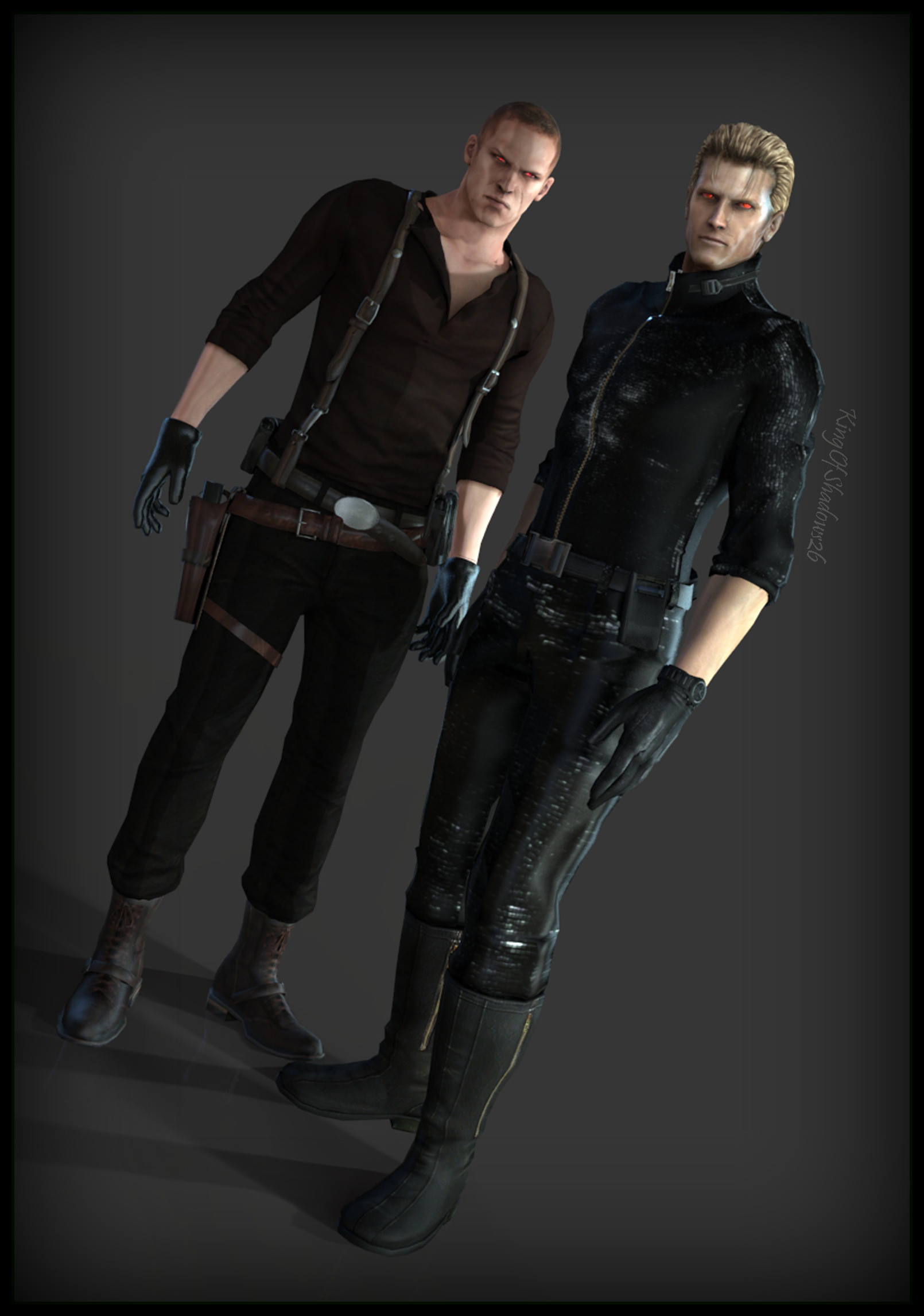1610x2292 ... Father And Son ( Wesker and Jake) by kingofshadows26
