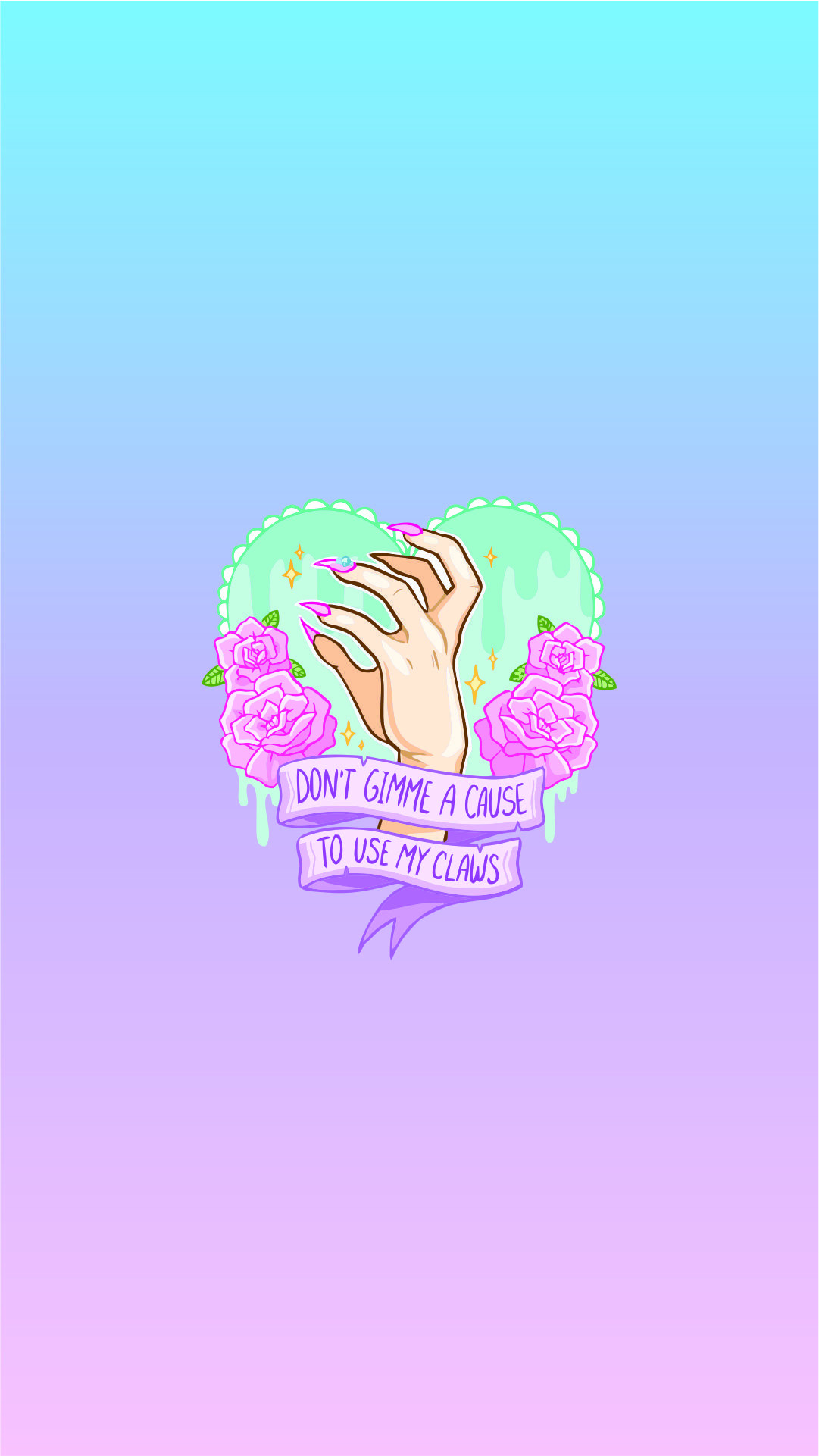 1081x1921 Dont gimme a cause to use my claws wallpaper