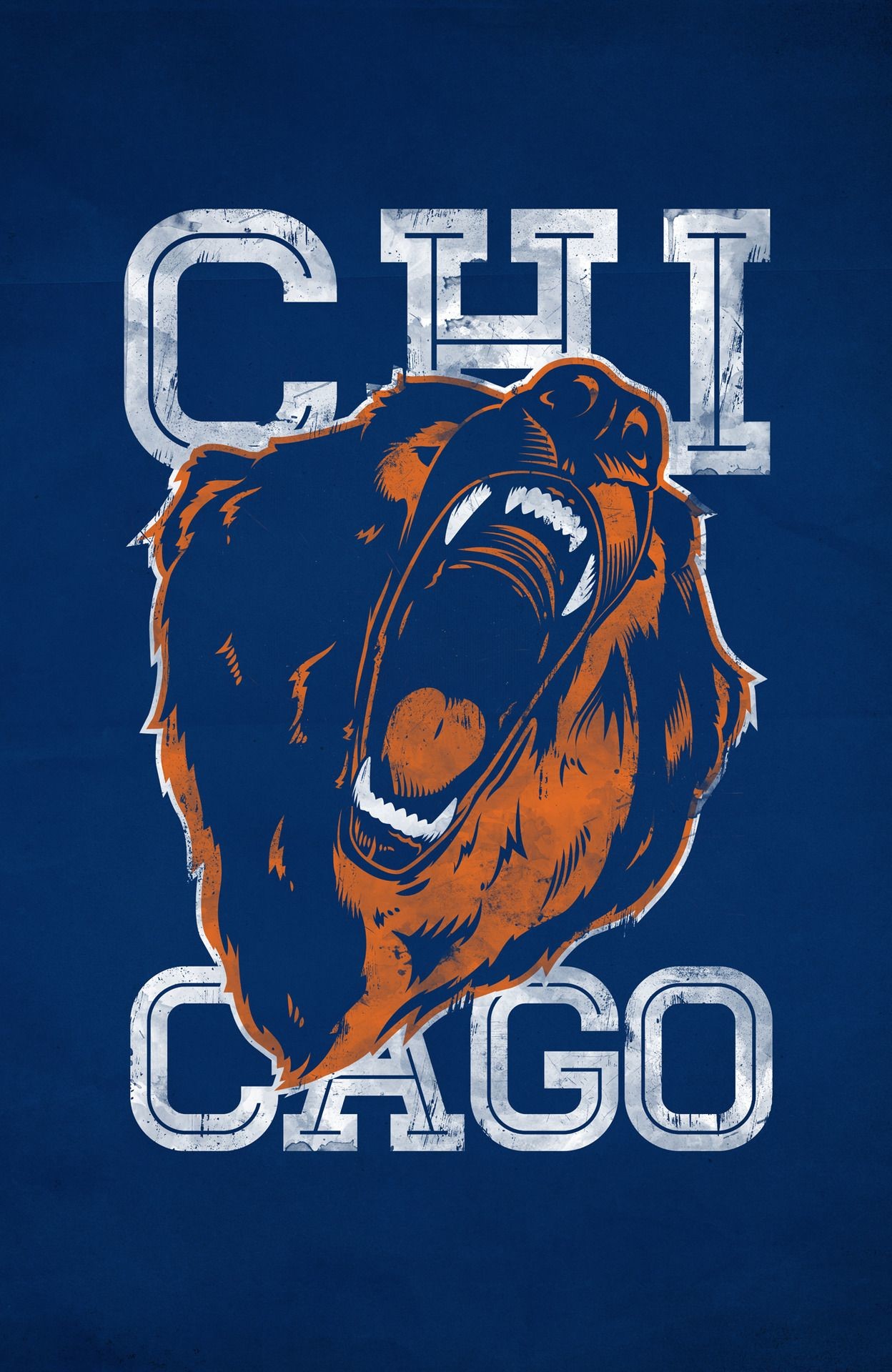1248x1920 awesome chicago #bears #illustration