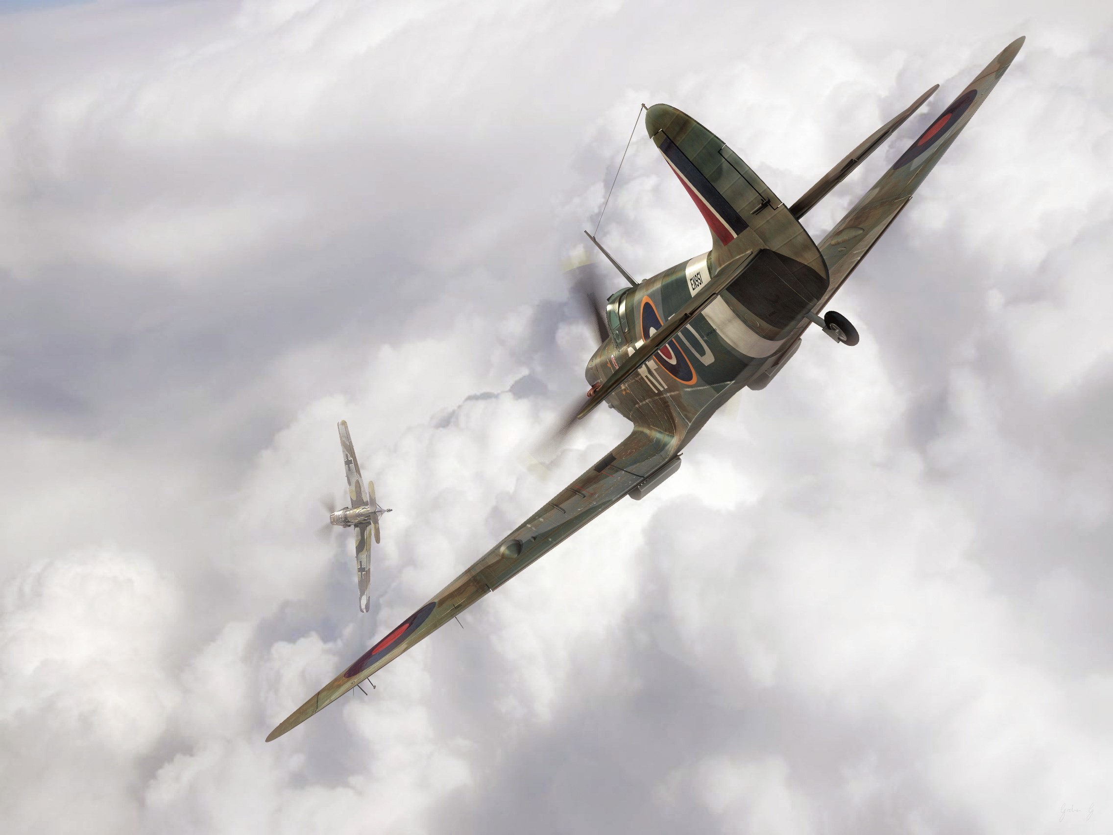 2272x1704 Widescreen Wallpapers: supermarine spitfire picture,  (285 kB)