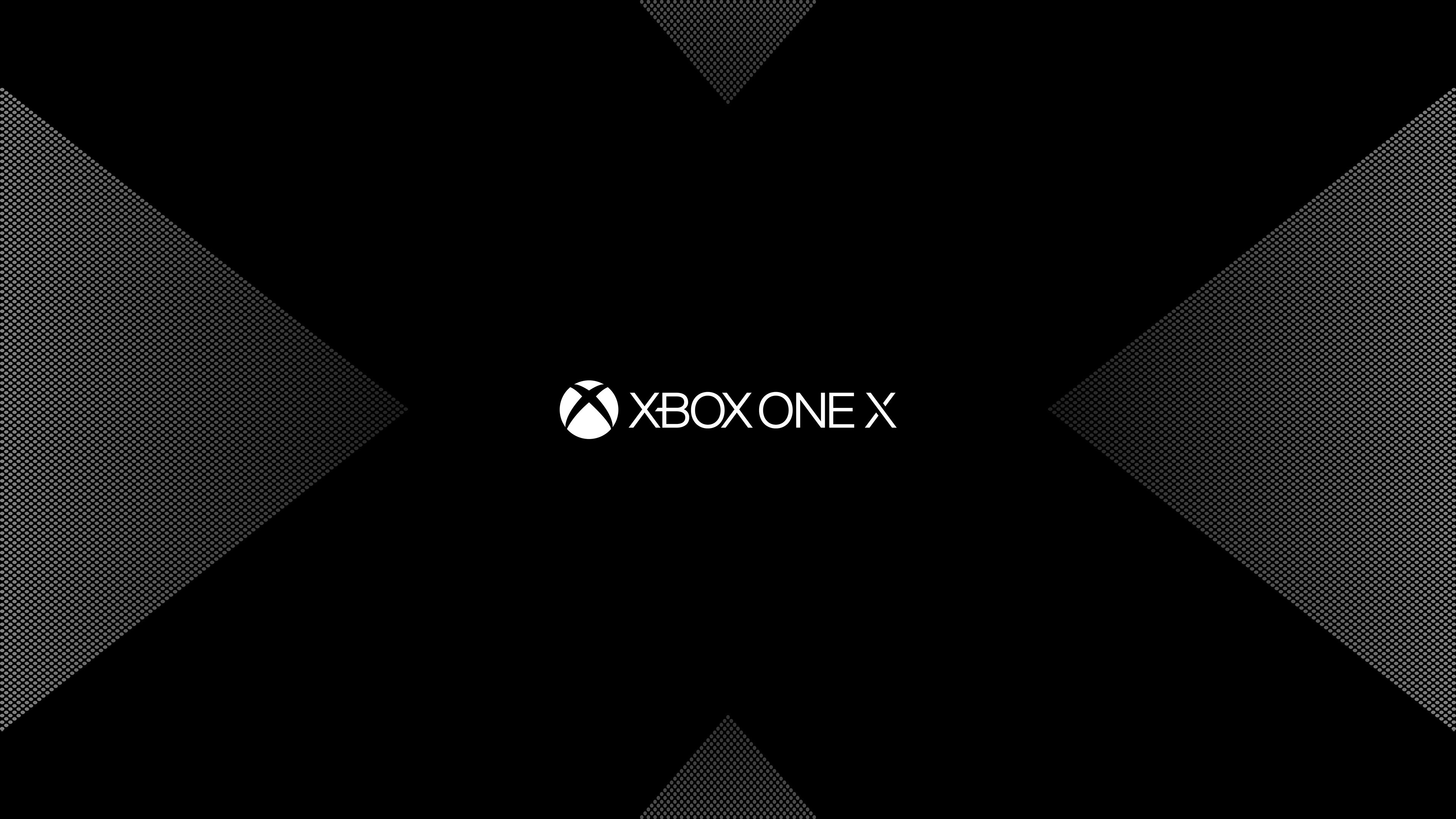 3840x2160 Xbox One X, Logo, Dark, Minimal, HD, 4K