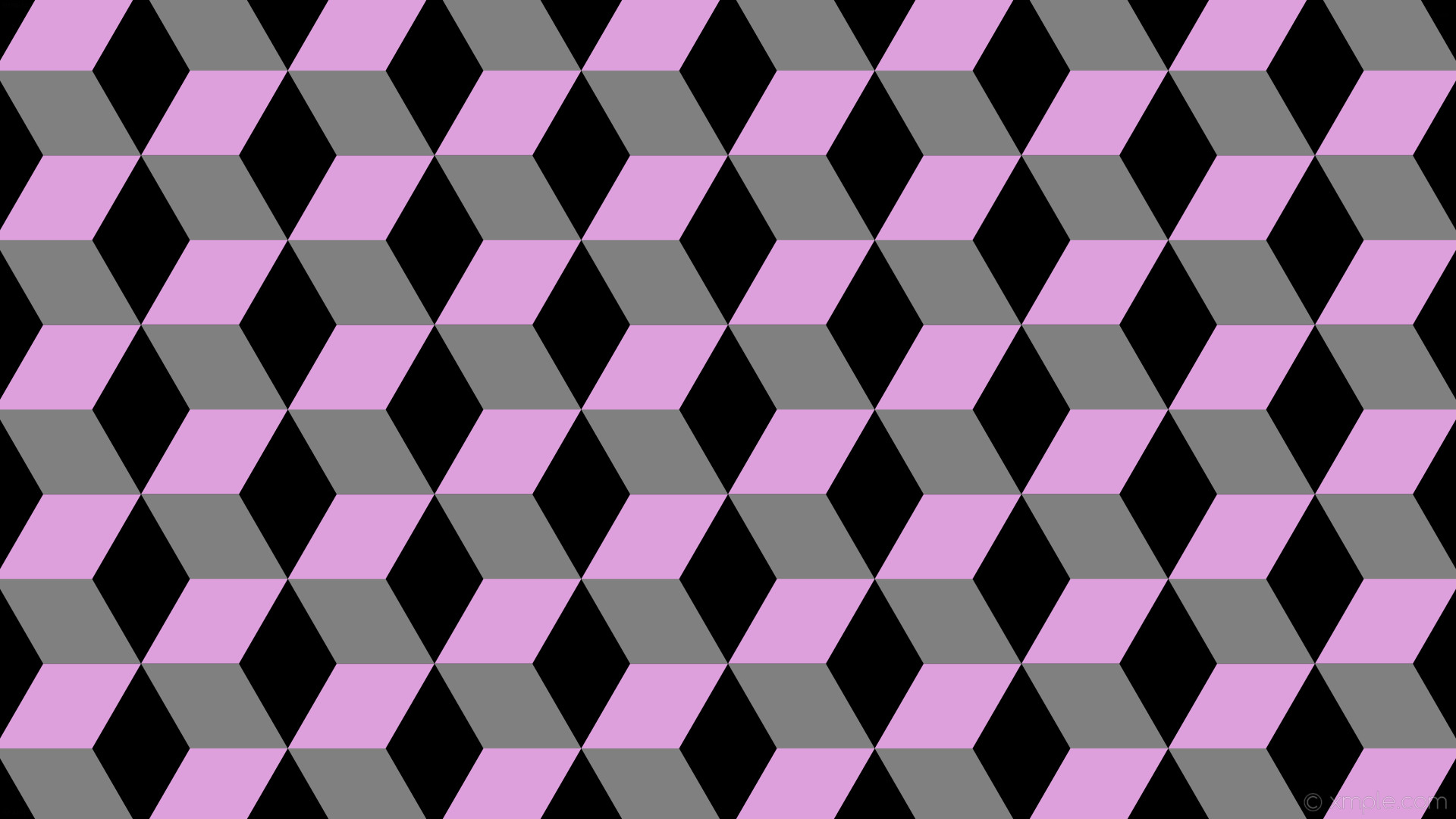 1920x1080 wallpaper purple 3d cubes grey black plum gray #000000 #dda0dd #808080 270Â°