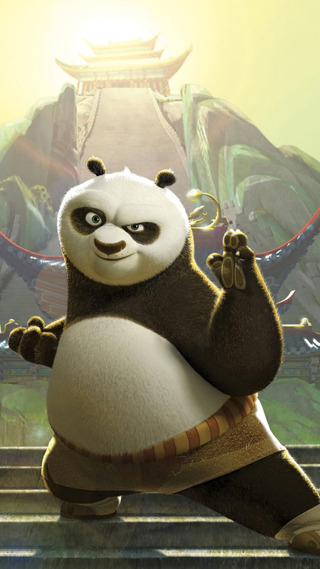 1080x1920 How to download Cartoon Kunfu Panda iPhone wallpaper HD:-
