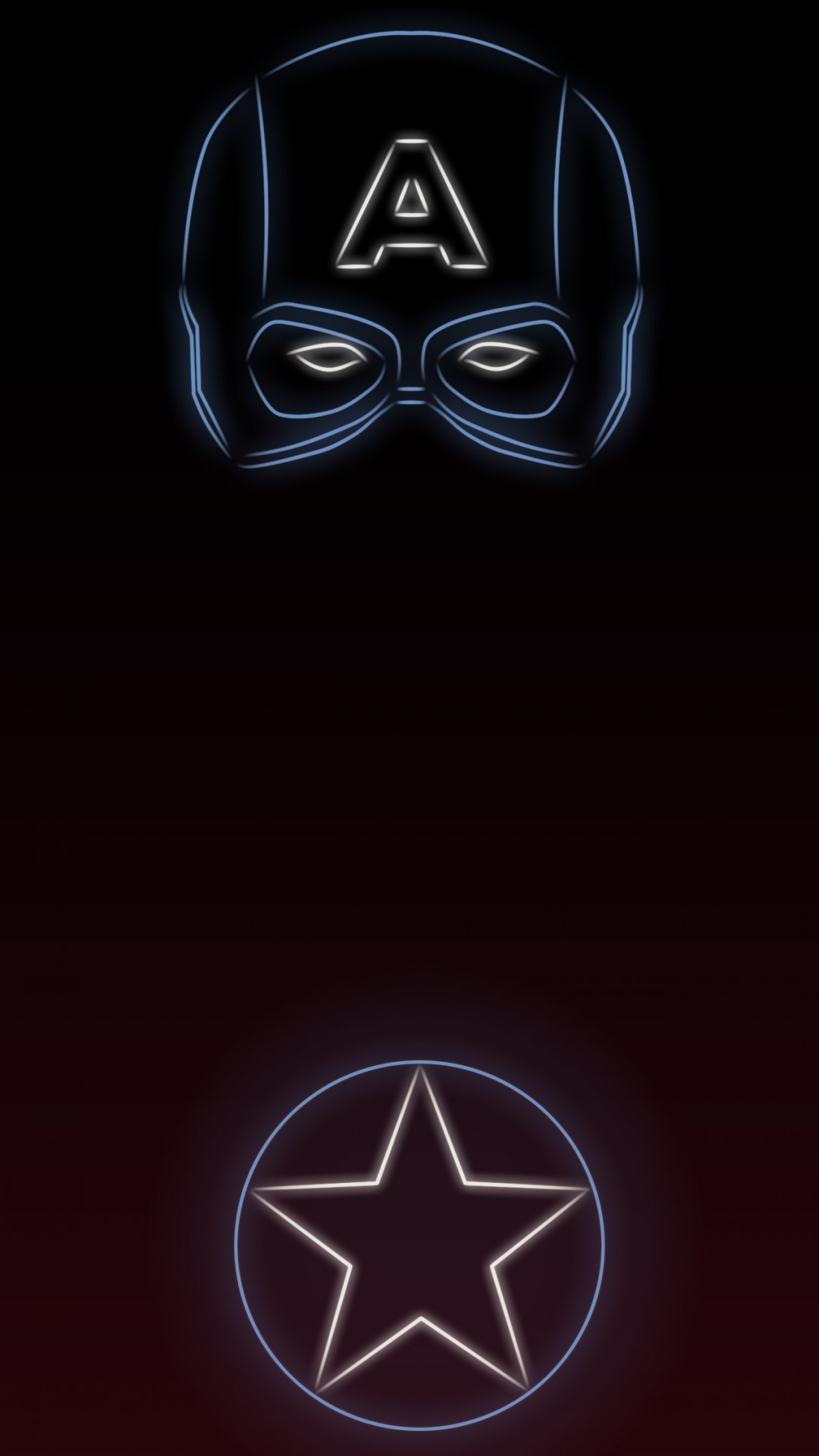 1080x1920 #TeamCap Tap to see more Superheroes Glow With Neon Light Apple iPhone