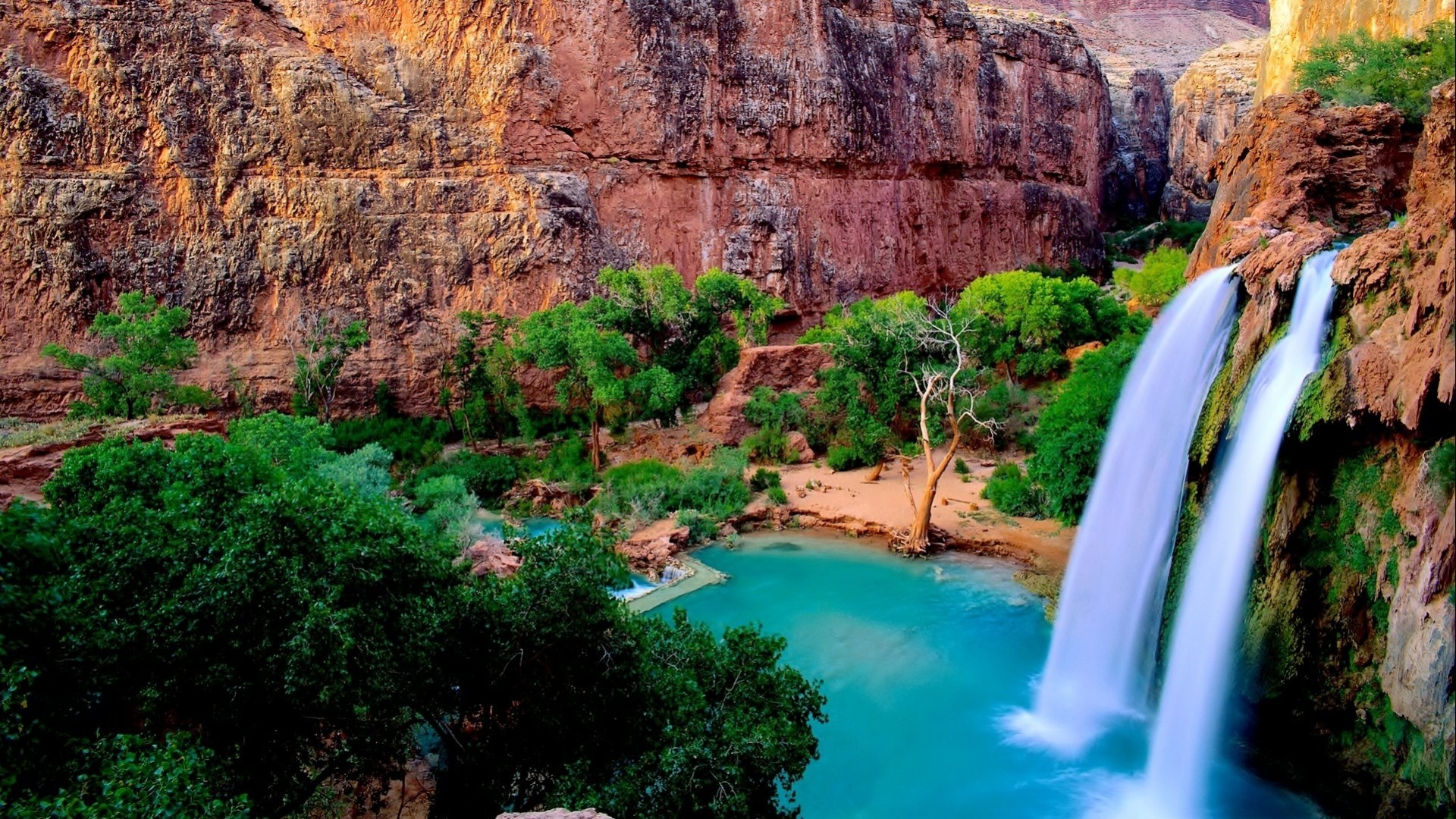 1920x1080  Soothing Waterfall Wallpaper - Most Beautiful Waterfall Wallpapers  for Desktop Background