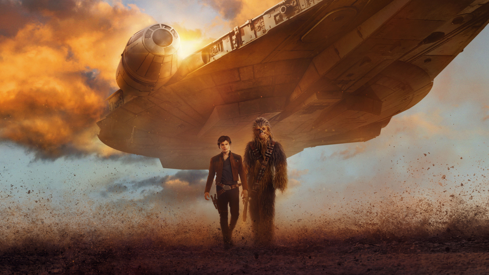2048x1152 Solo: a star wars story, Han solo, Alden Ehrenreich, movie, spacecraft