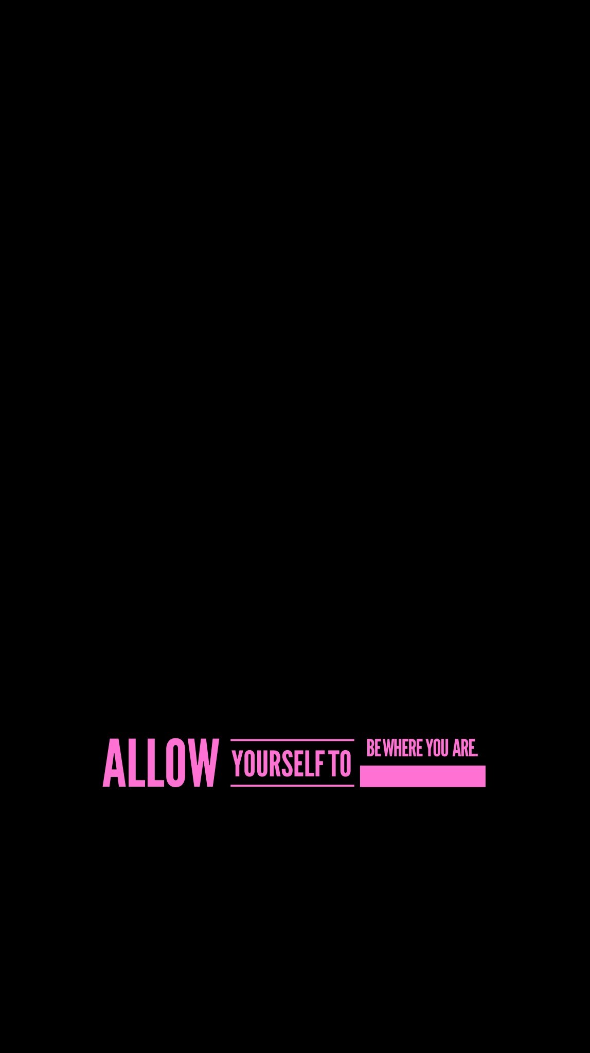 1147x2048 wallpaper, iPhone, Android, background, quote, simple, black, pink.  Background QuotesHello KittyAndroidSayings