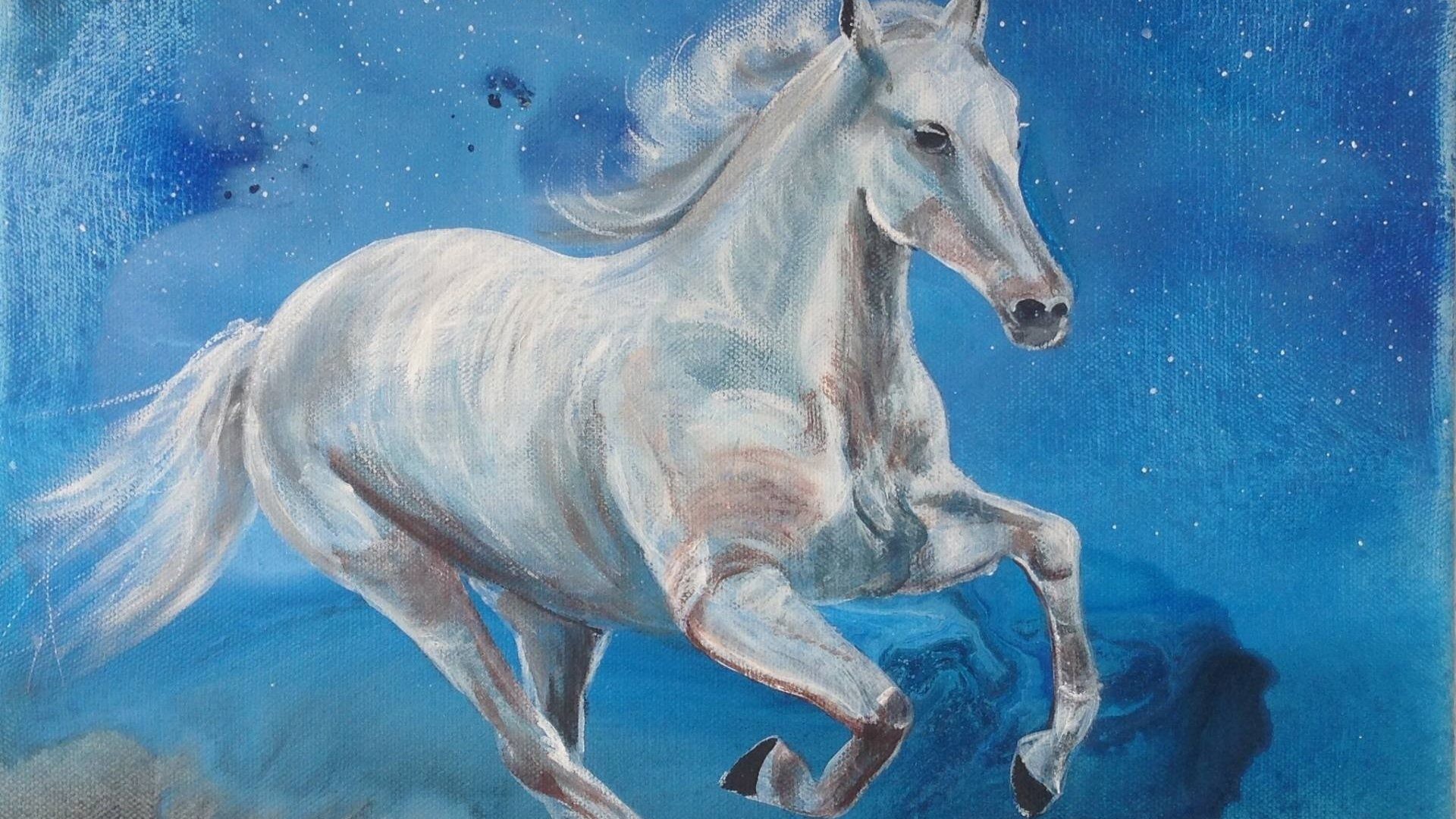 1920x1080 Beauty Tag - Art Horse Beautiful Oil Beauty Painting Animal Wallpapers For  Desktop Xp for HD