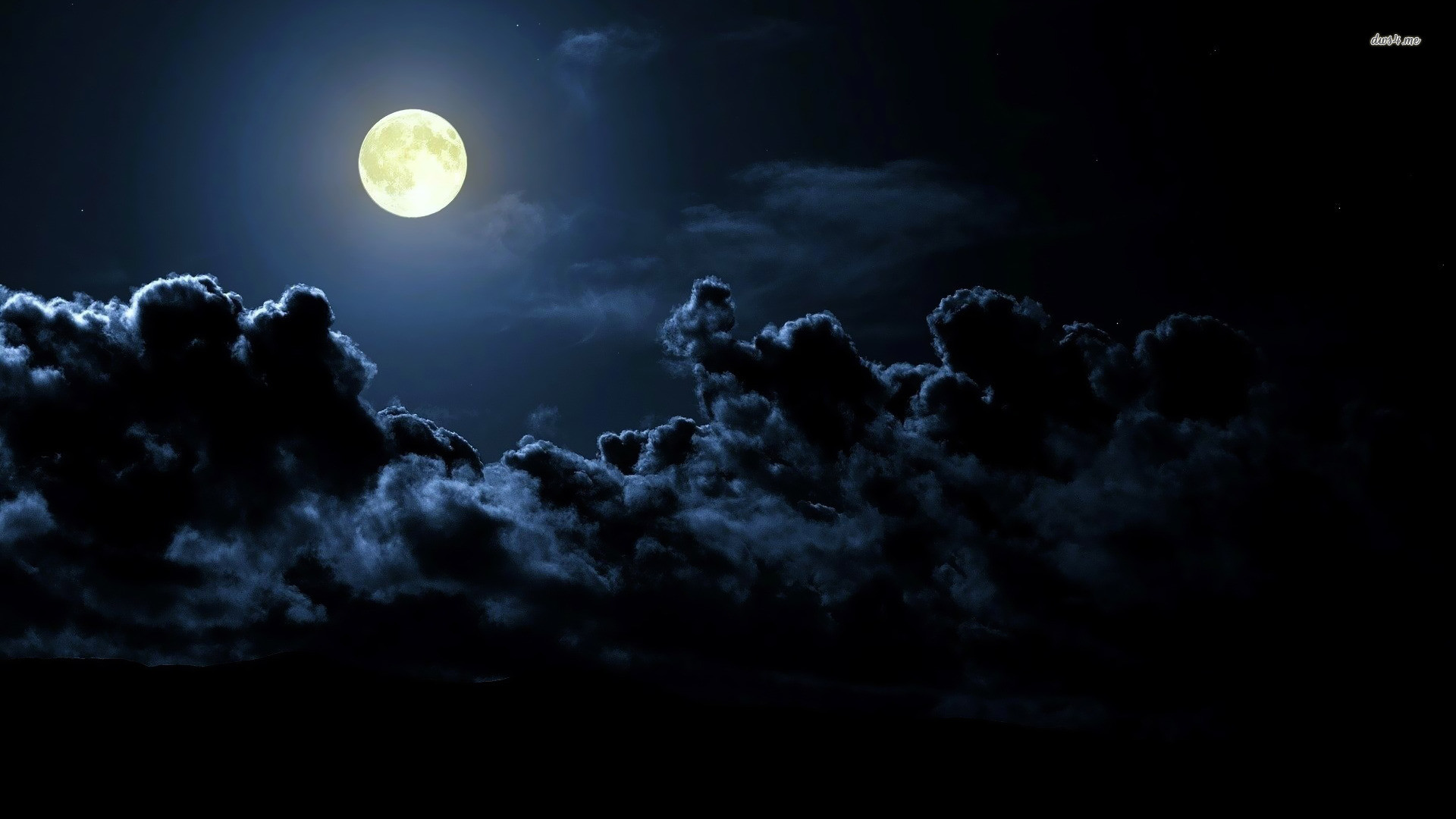 1920x1080 Moon Â· Cloudy sky wallpaper - Fantasy ...