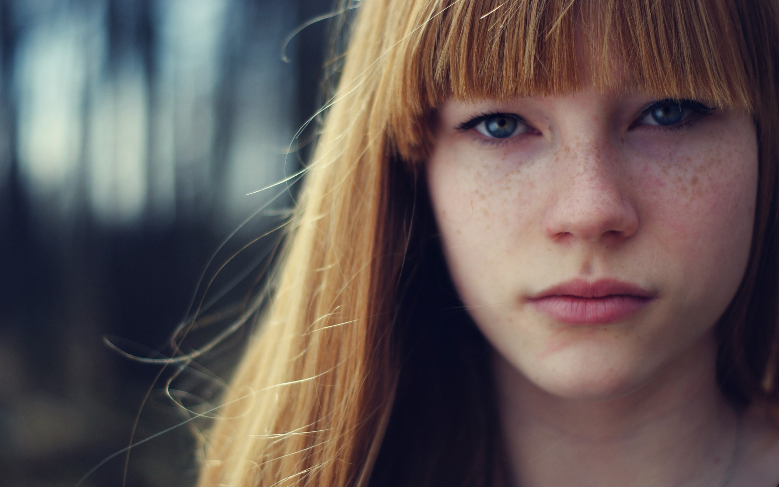 2560x1600 Girl Freckles