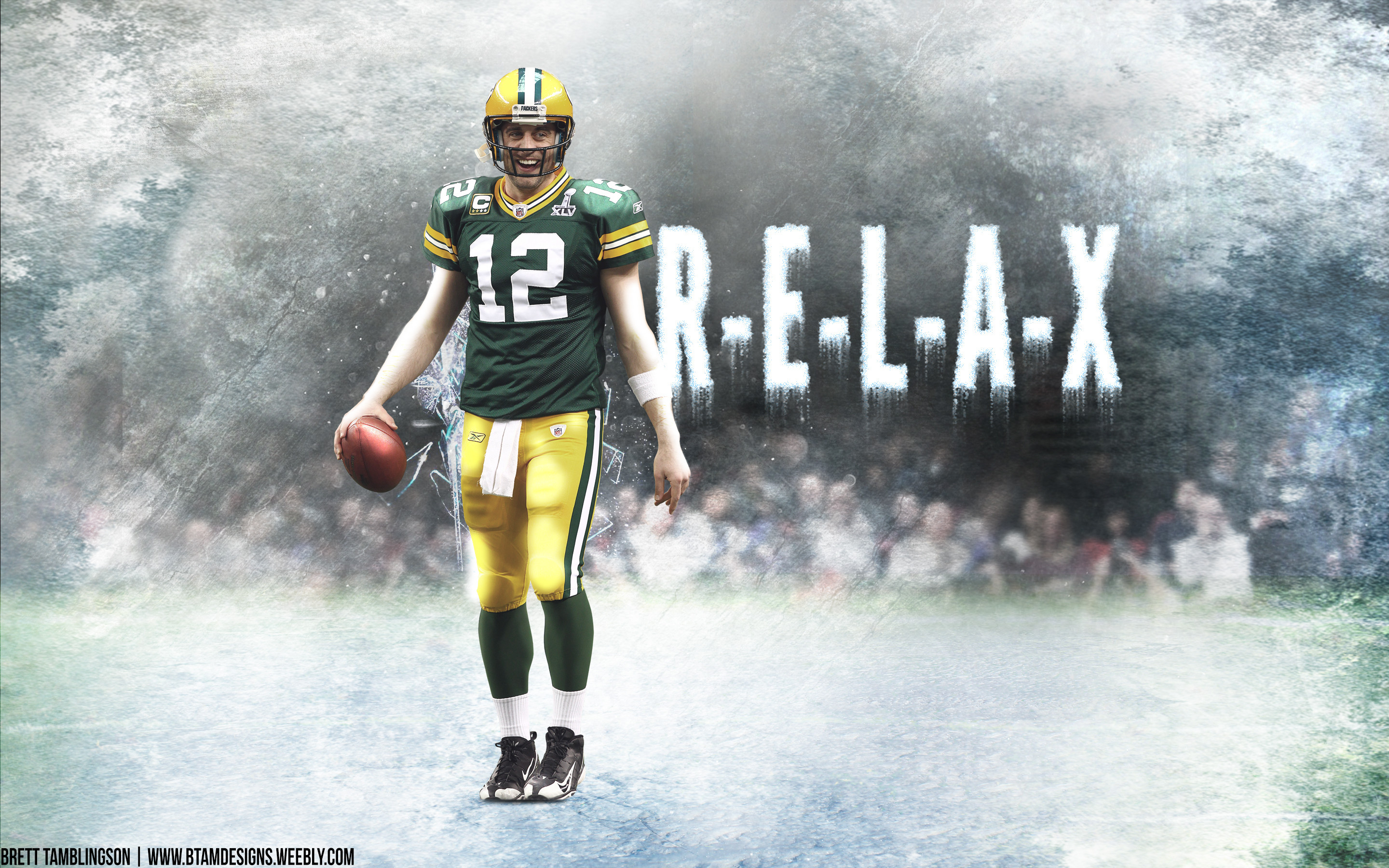 2880x1800 ... Aaron Rodgers 'RELAX' wallpaper by btamdesigns