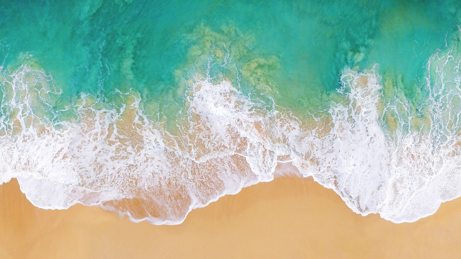 1920x1080 iOS 11, 4k, 5k, beach, ocean (horizontal) ...