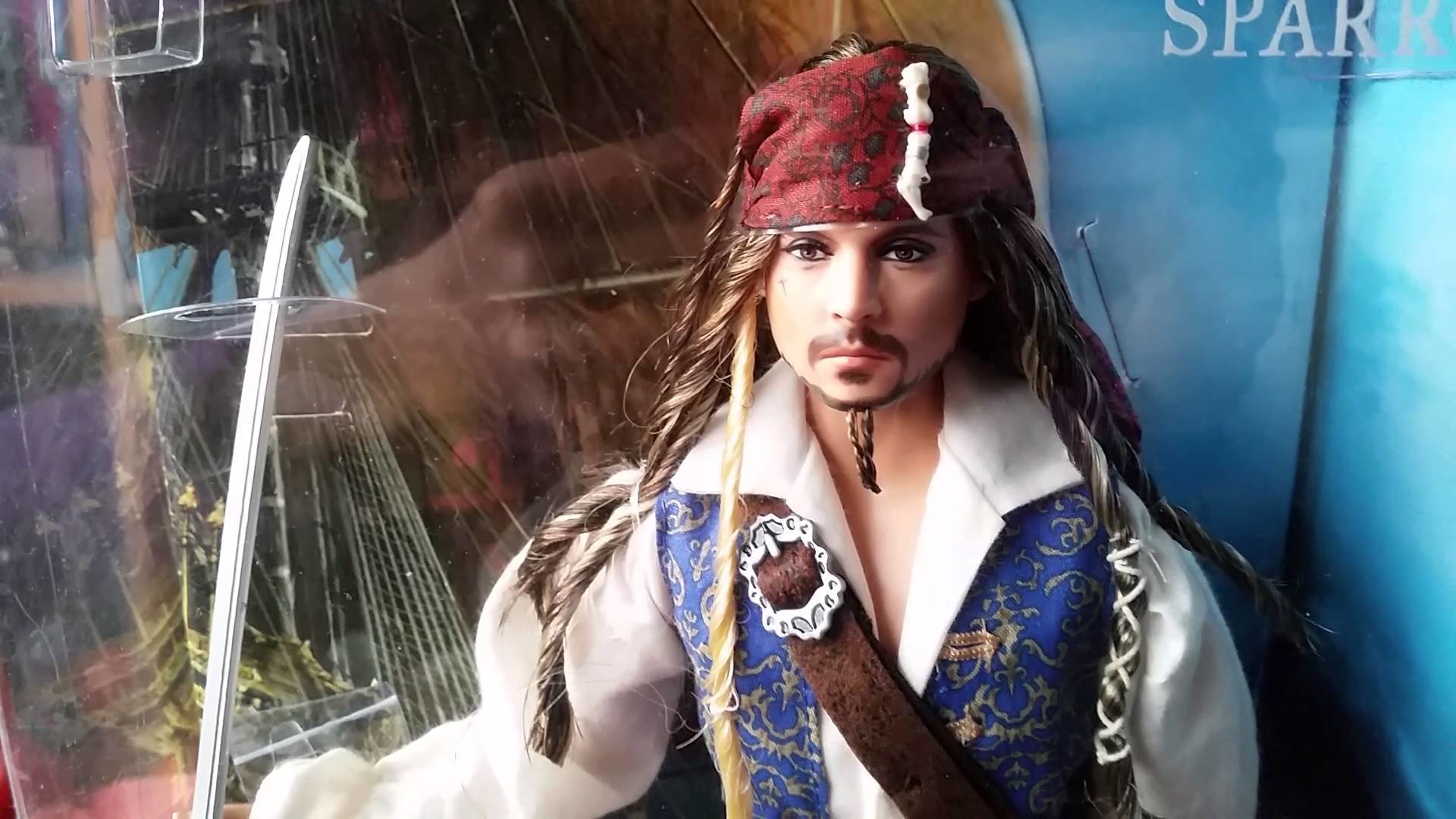 1920x1080 Disney Pirates of the Carribean On stranger tides Captain Jack Sparrow  Barbie collector doll review - YouTube