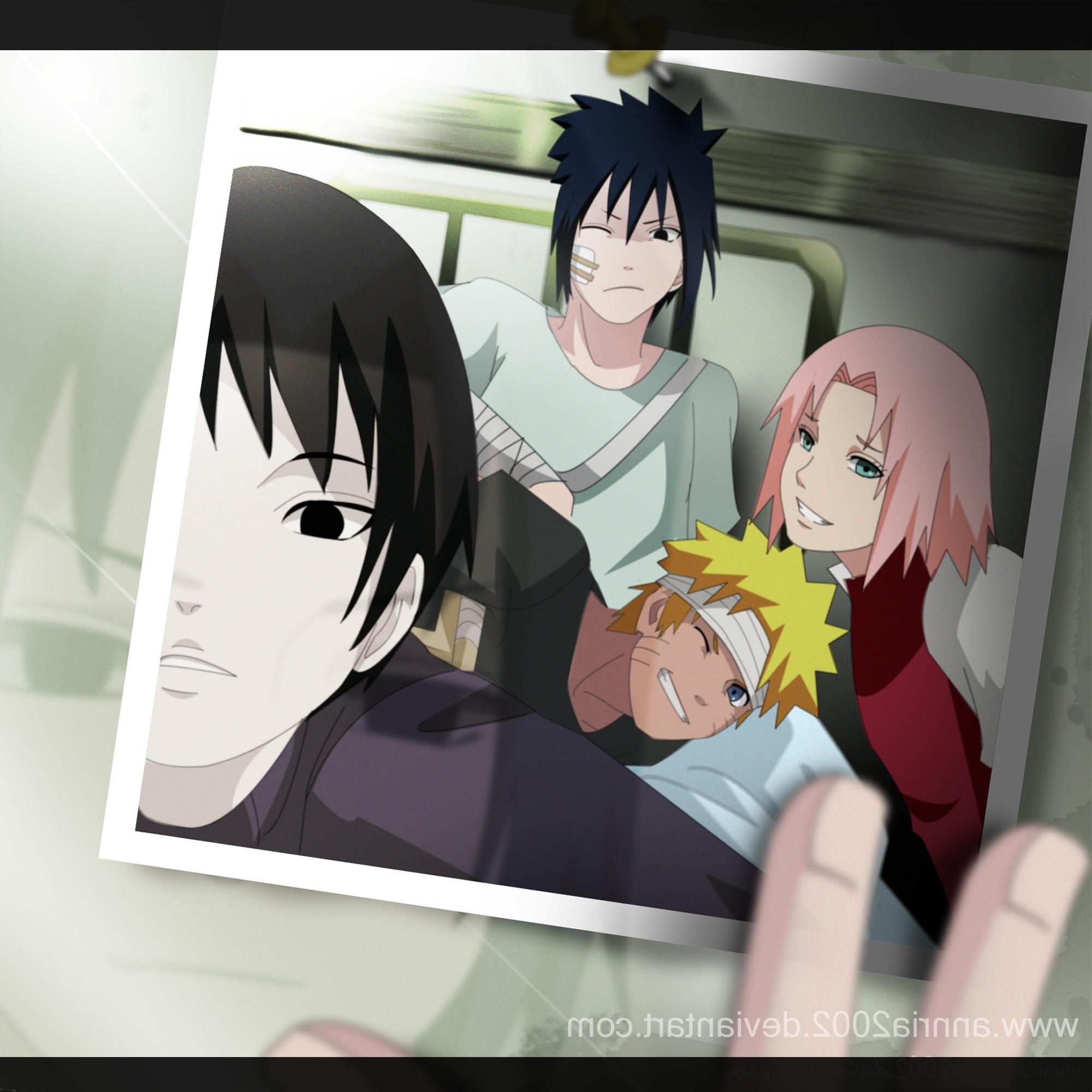 2000x2000 Naruto Shippuuden, Uzumaki Naruto, Uchiha Sasuke, Haruno Sakura, SaÃ¯,  Anime, Hospital Wallpapers HD / Desktop and Mobile Backgrounds
