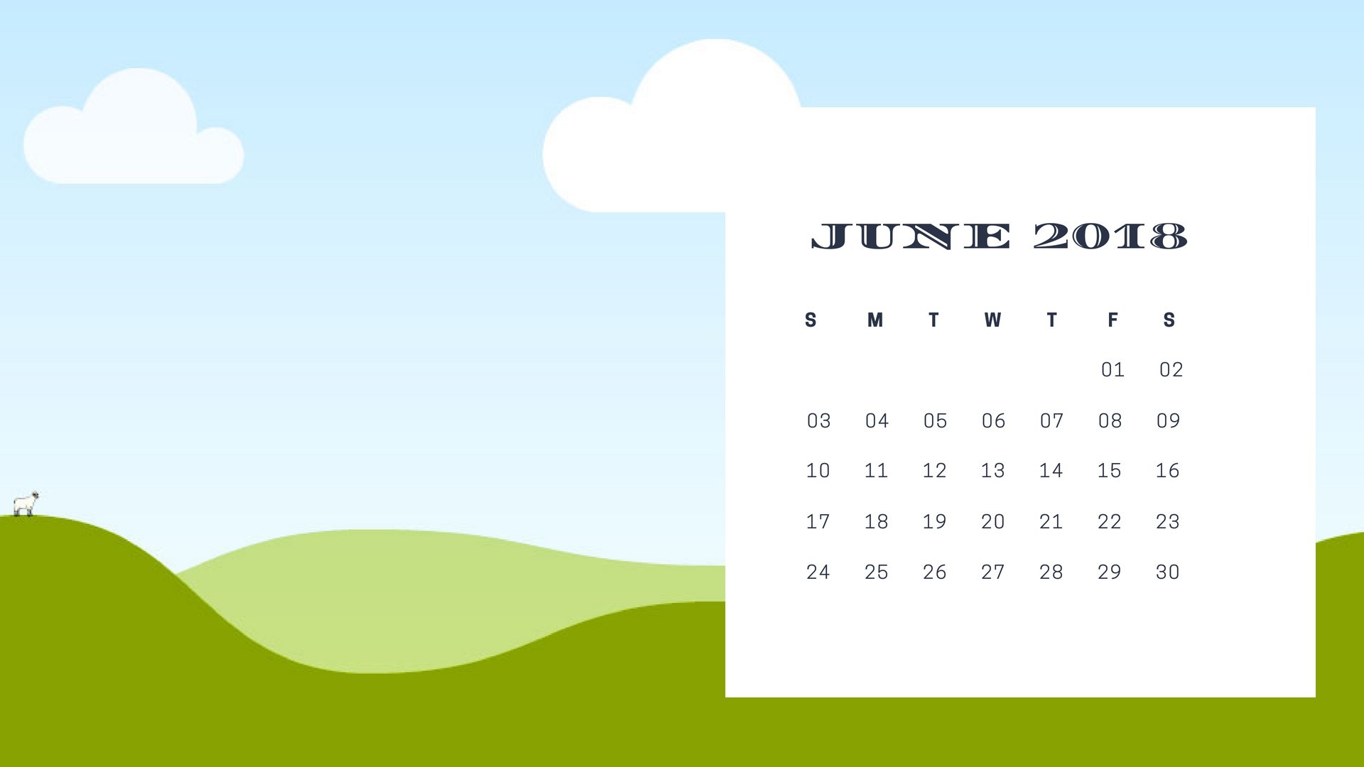 1920x1080 Desktop Background Calendar June 2018 Background Calendar Wallpaper June  2018