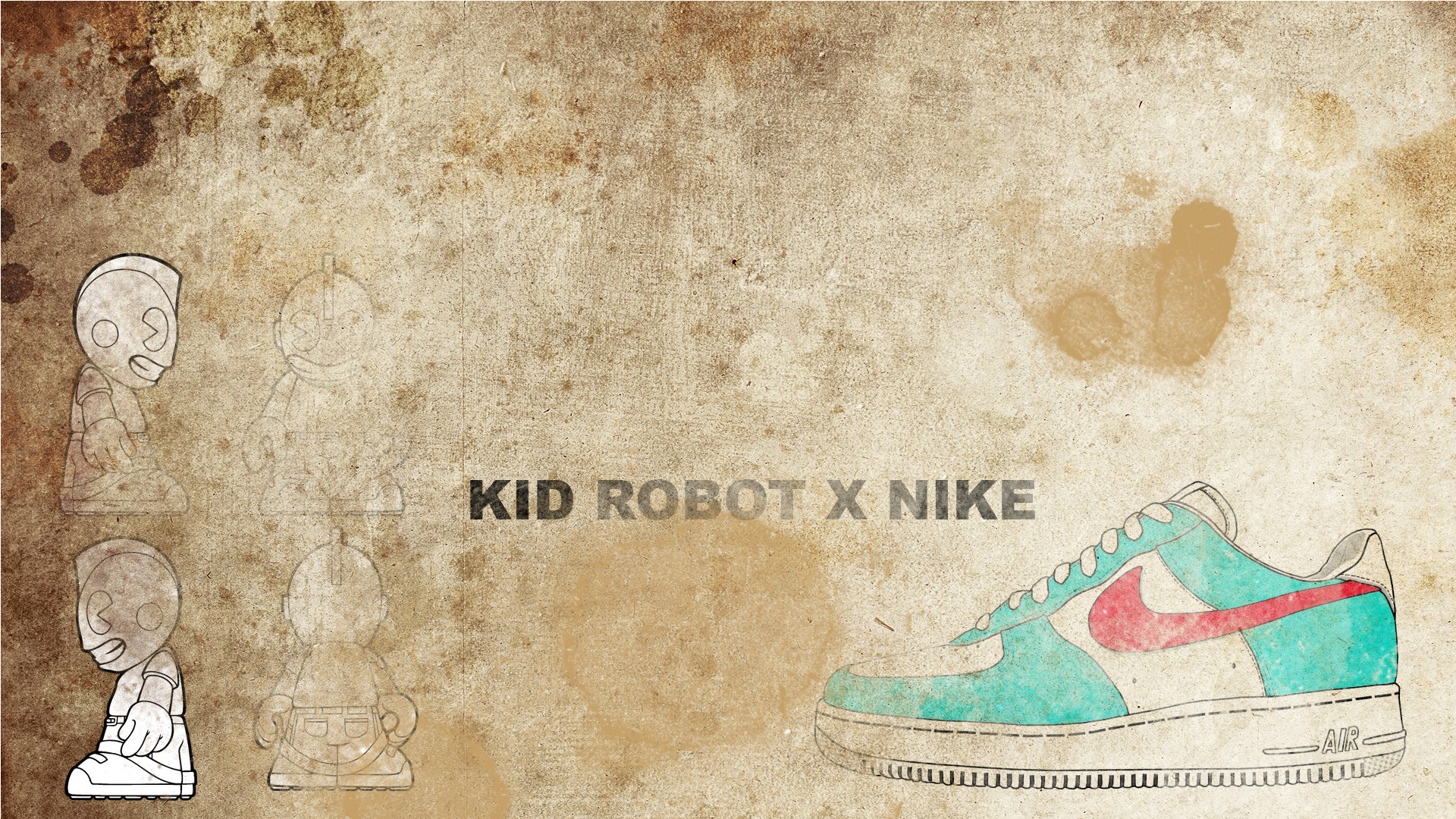 1920x1080 Kid Robot X Nike Wallpapers