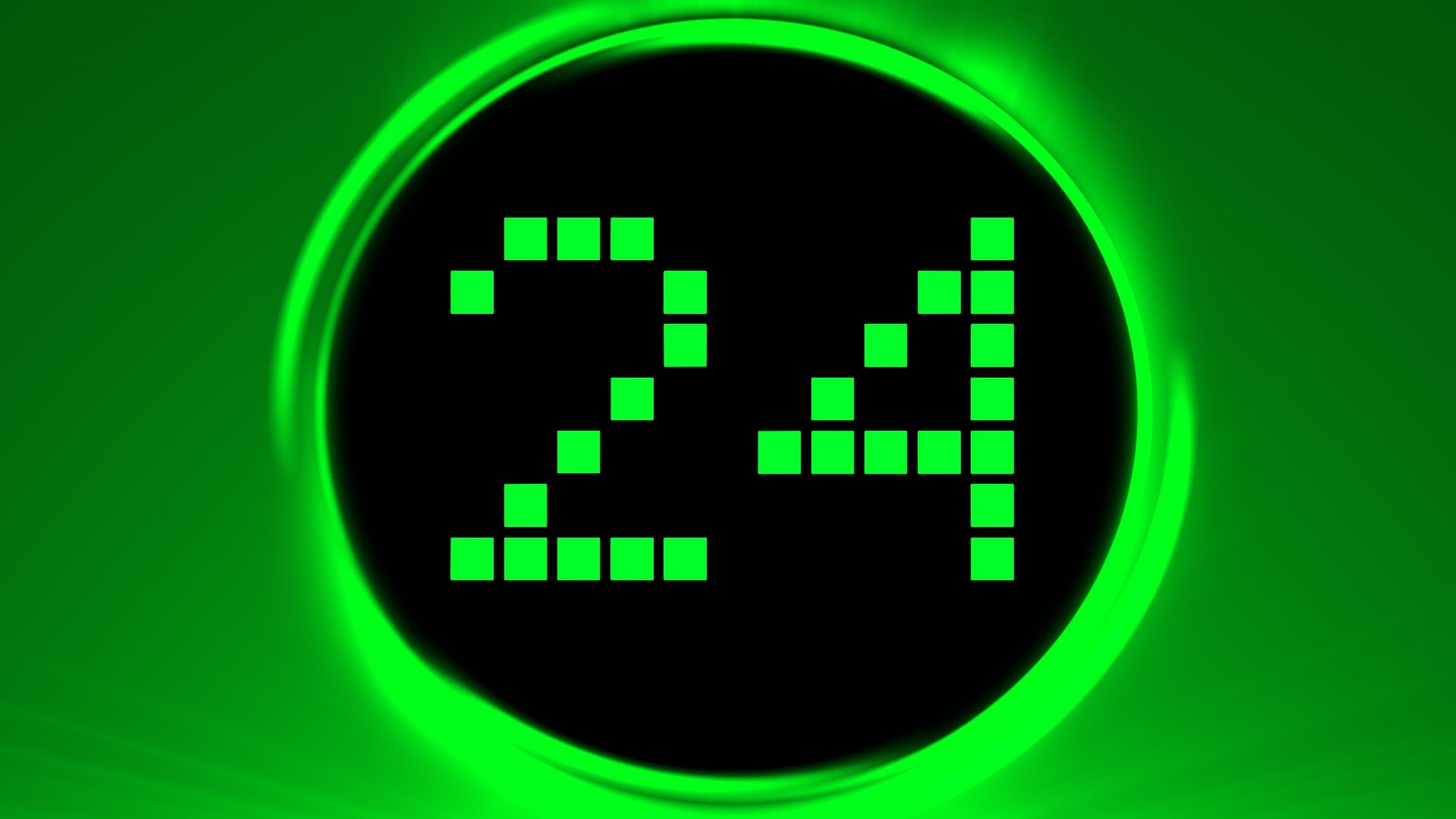 1920x1080 Green Countdown Timer 30 sec ( v 188 ) LED clock timer with sound effects  HD - YouTube