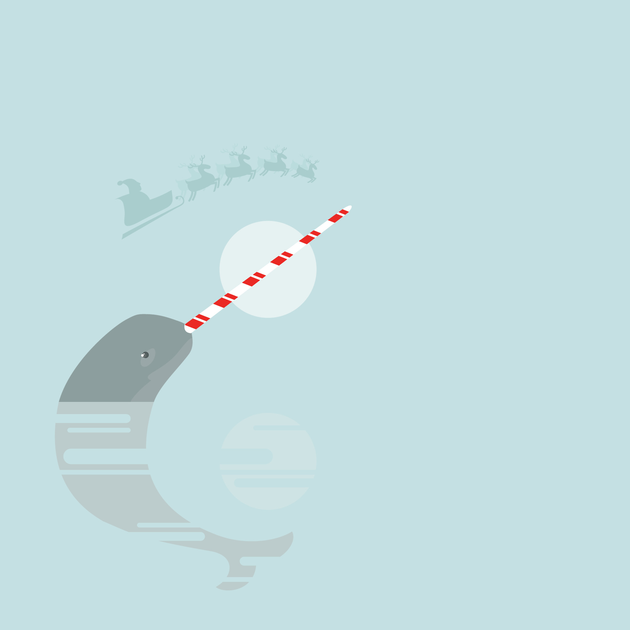 2048x2048 ... 'Peppermint Narwhal' by Stacey ...