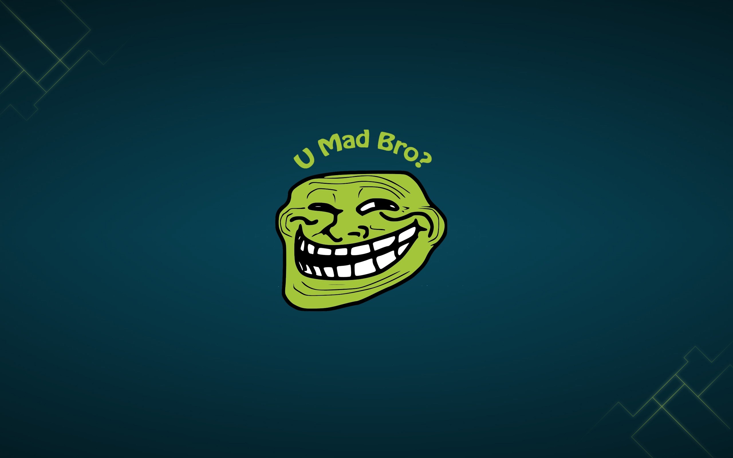 2560x1600 Troll Face Funny Meme HD Wallpaper For Desktop and Mobile