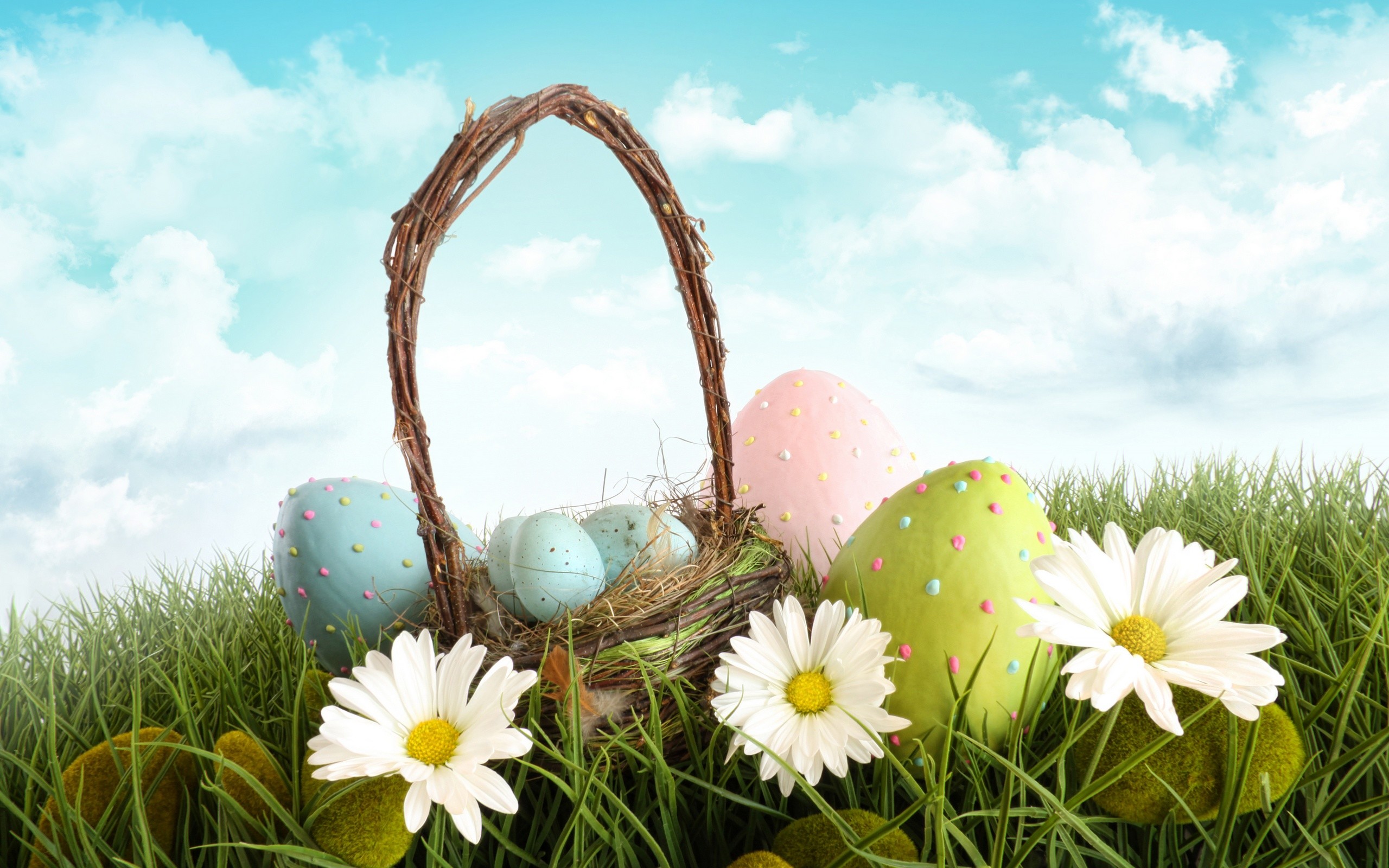 2560x1600 Happy Easter wallpaper free