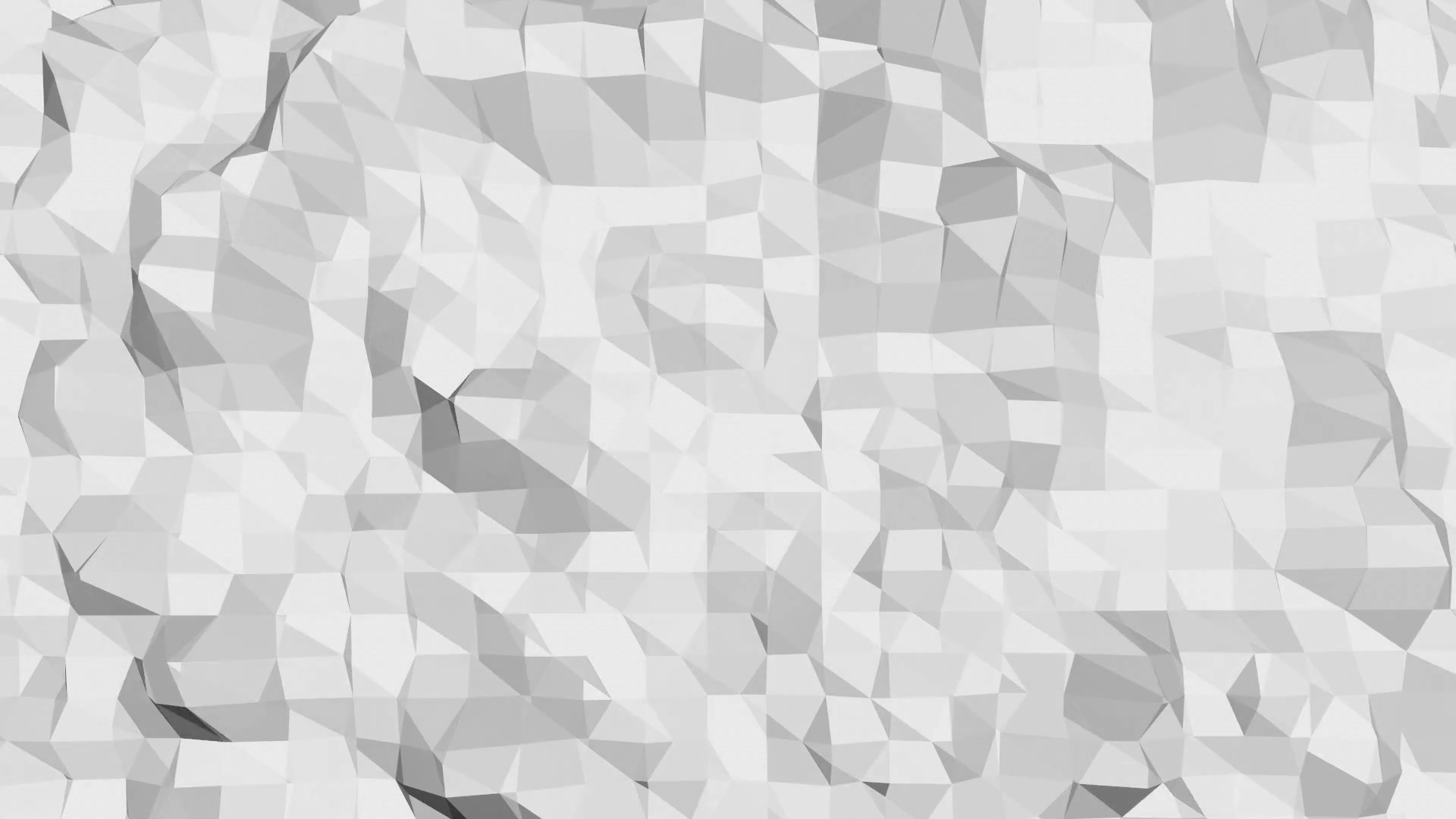 1920x1080 Abstract simple black and white low poly waving 3D surface as elegant  background. Grey geometric vibrating environment or pulsating background in  cartoon ...