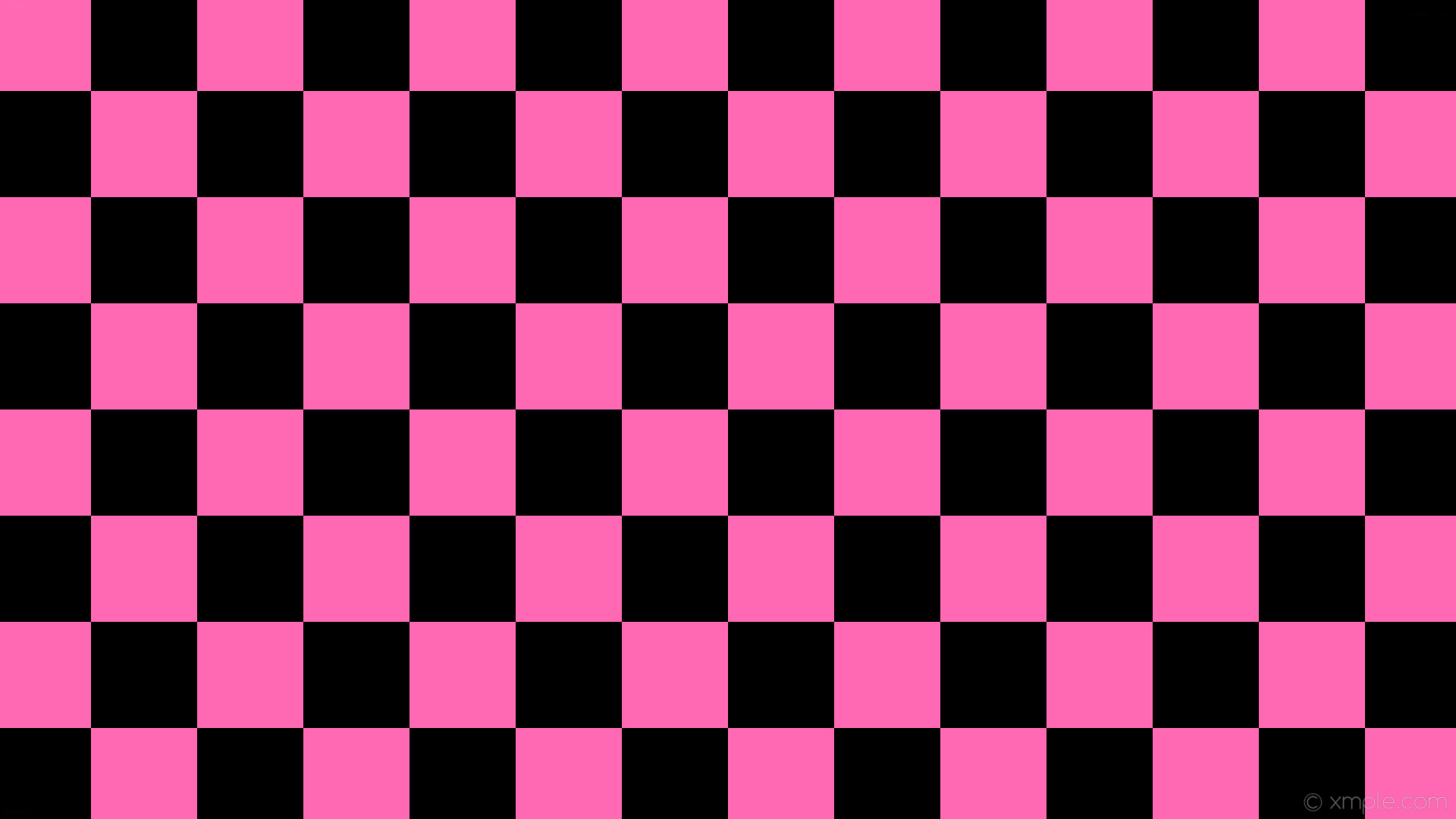1920x1080 wallpaper black pink checkered squares hot pink #000000 #ff69b4 diagonal 0Â°  140px