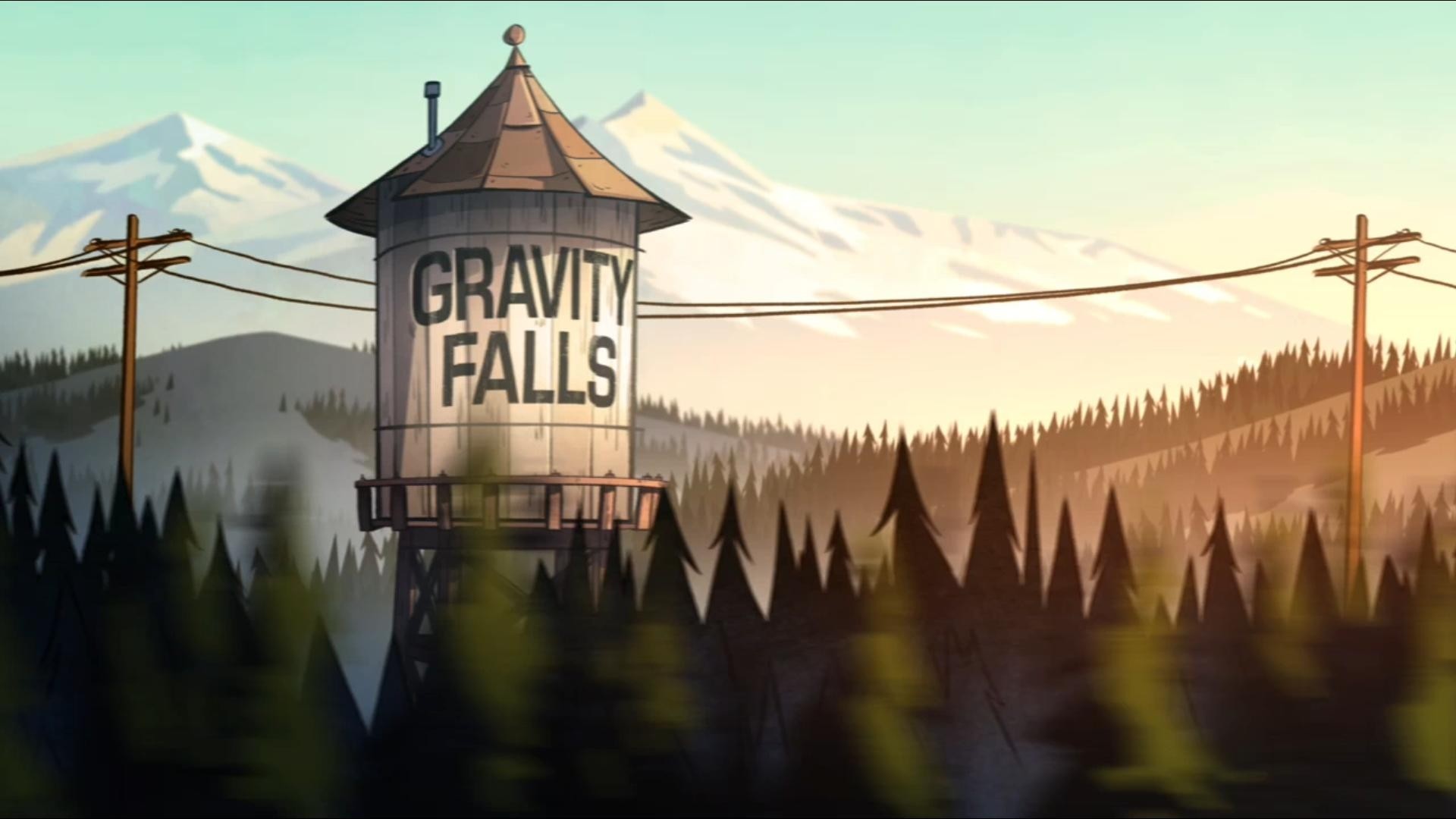 1920x1080 Gravity Falls, Gravity Falls water tank