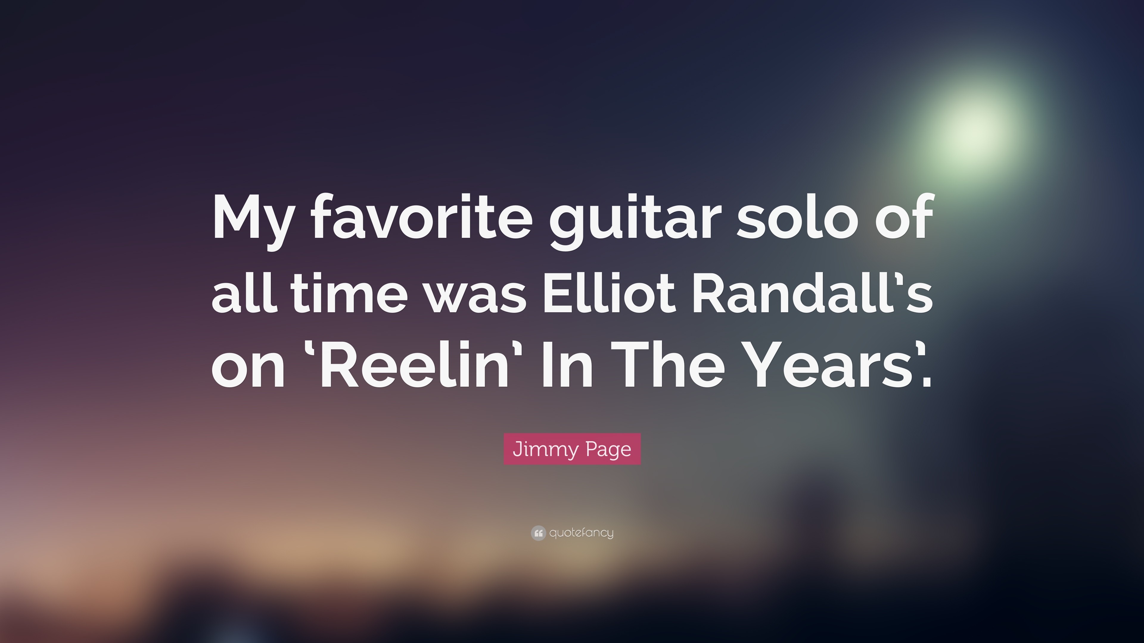3840x2160 Jimmy Page Quote: “My favorite guitar solo of all time was Elliot Randall's  on