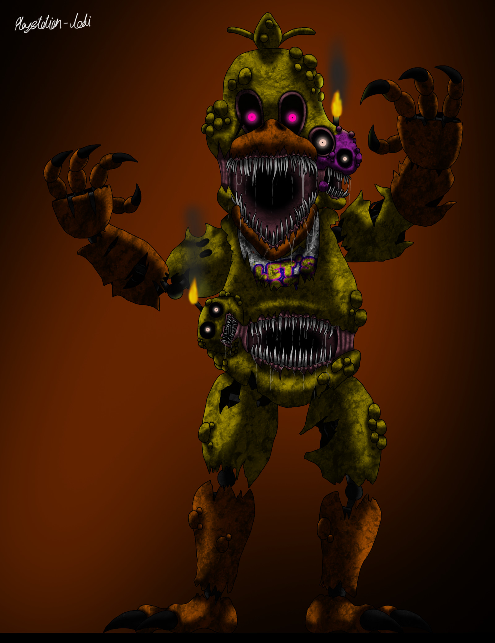 1600x2078 Twisted Nightmare Chica...Shes looks great