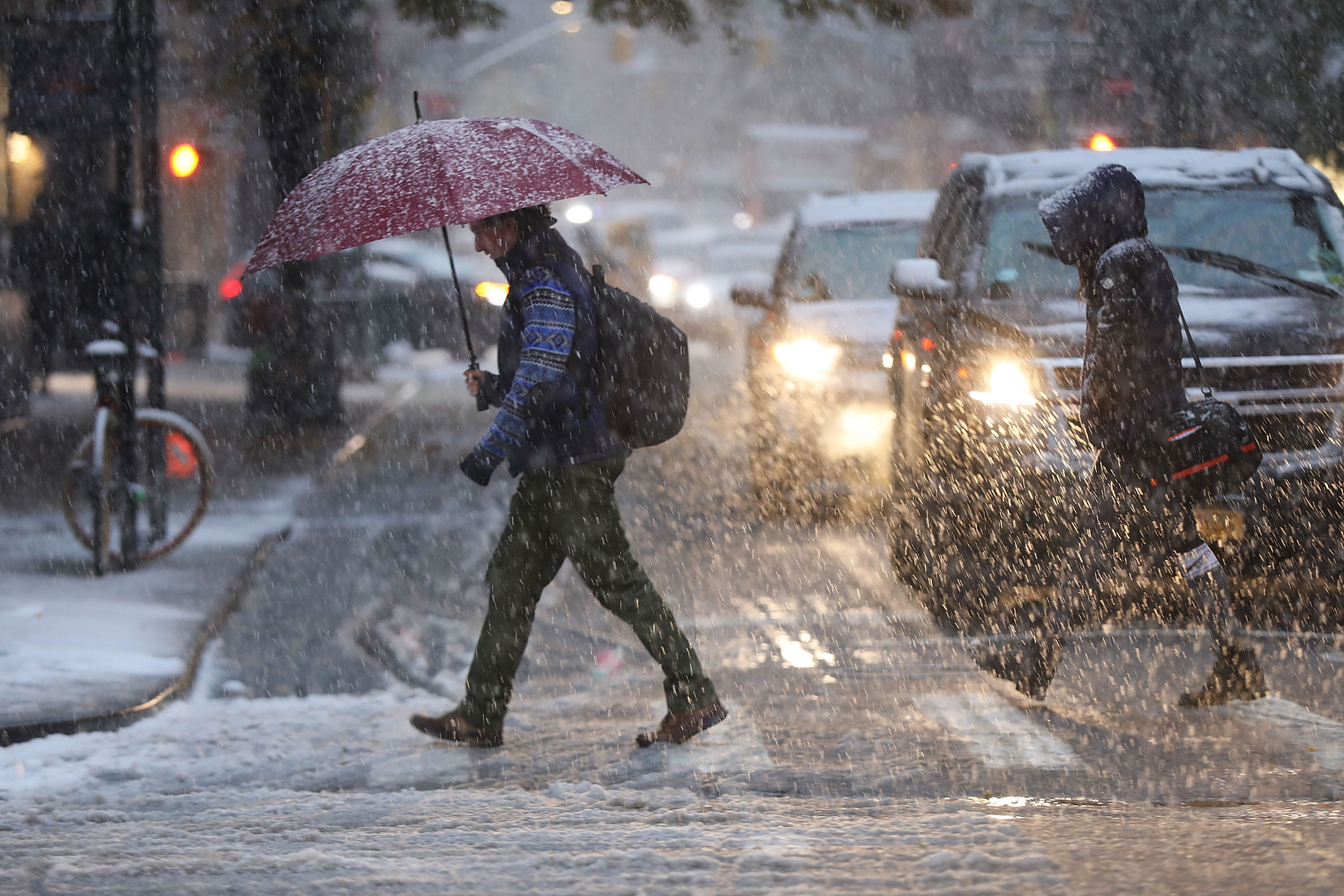 3000x2000 "Definitely not ready for this weather": Early winter storm slams Northeast  with snow