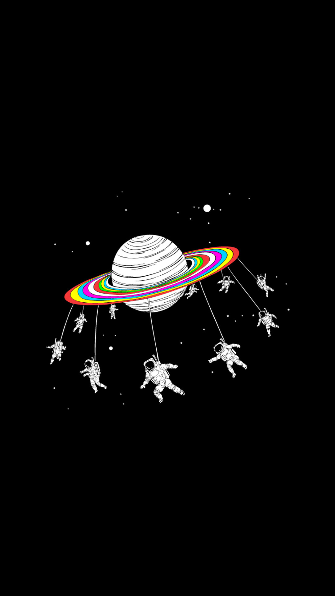 1080x1920 Space Astronauts Go Round Planet Android Wallpaper