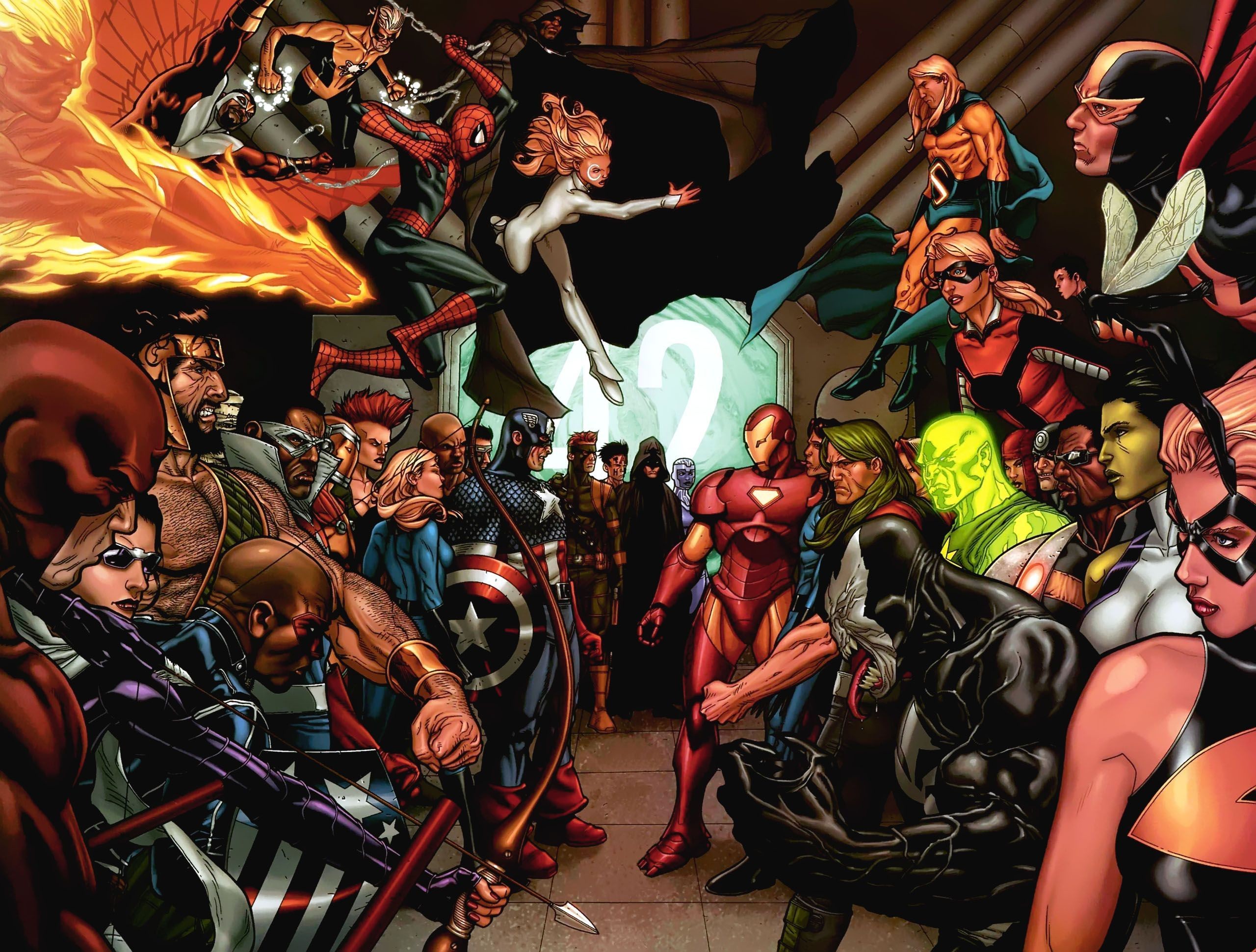 2560x1940 Desktop Fun: Heroes of Marvel Comics Wallpaper Collection