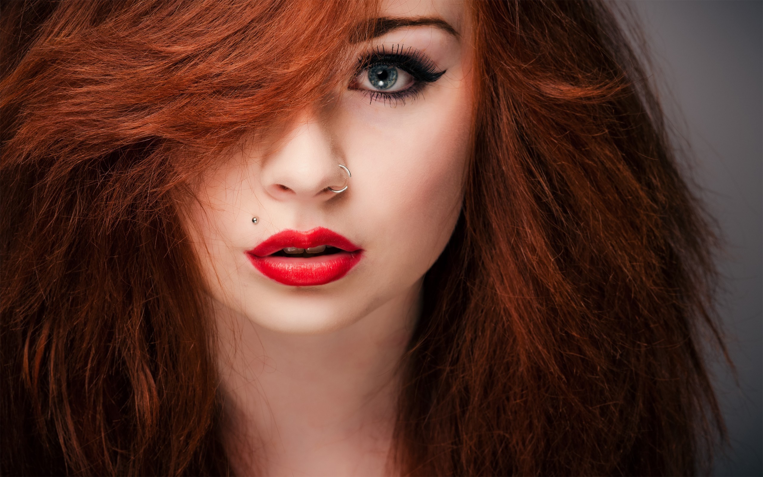 2560x1600 Redhead Red Lips Girl Fashion