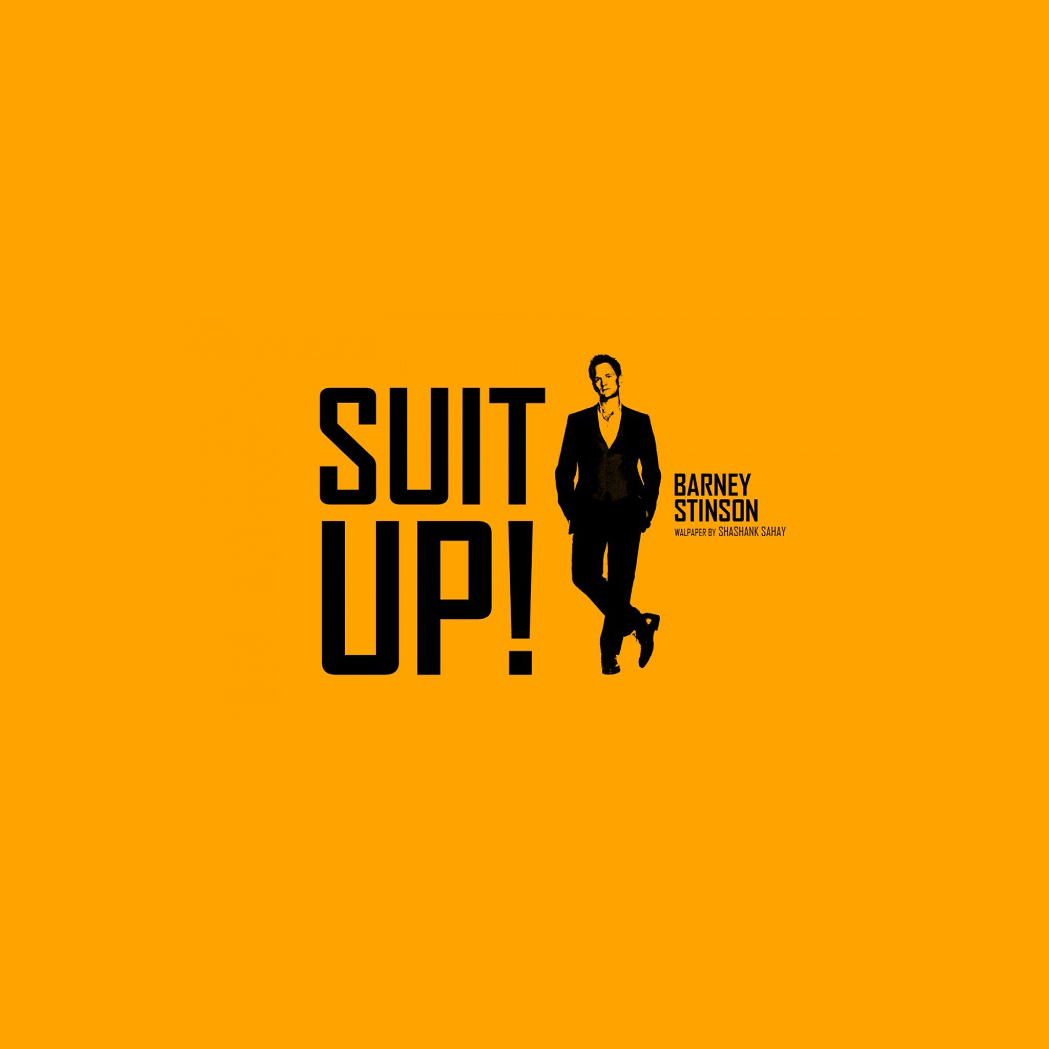 2048x2048 Nice wallpaper illustrating Barney Stinson of the popular sitcom "How I Met  Your Mother"